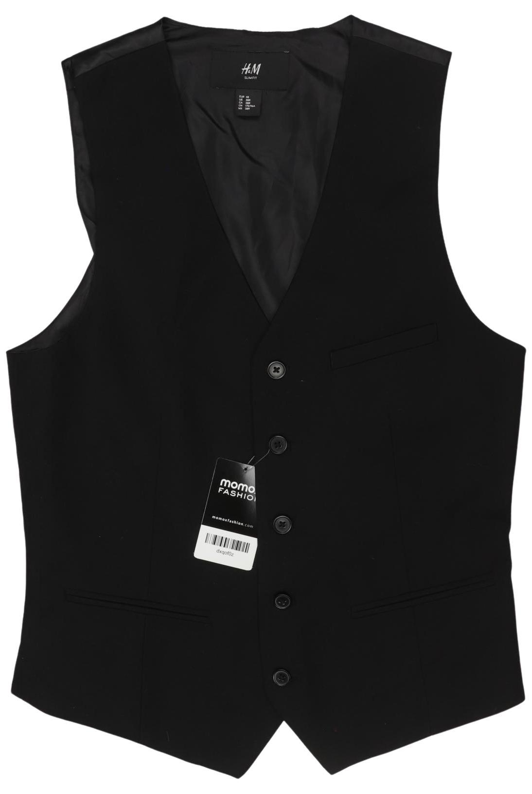

H&M Herren Weste, schwarz, Gr. 48