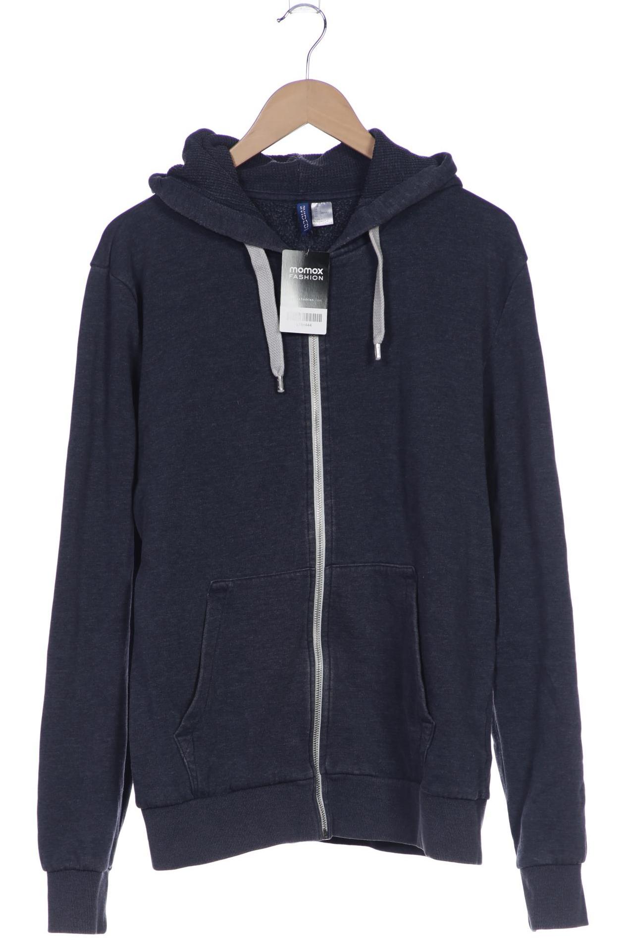 

H&M Herren Kapuzenpullover, blau, Gr. 52