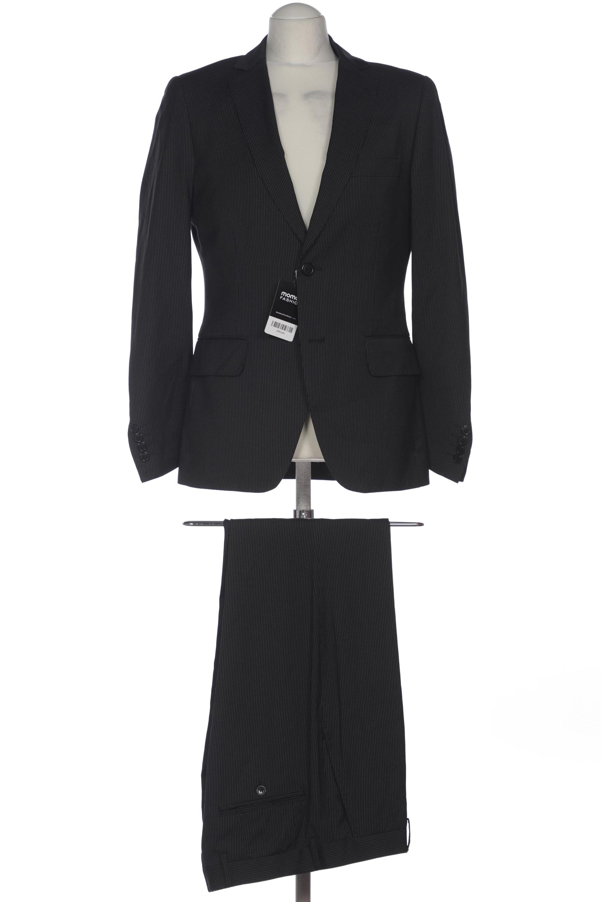 

H&M Herren Anzug, schwarz, Gr. 48
