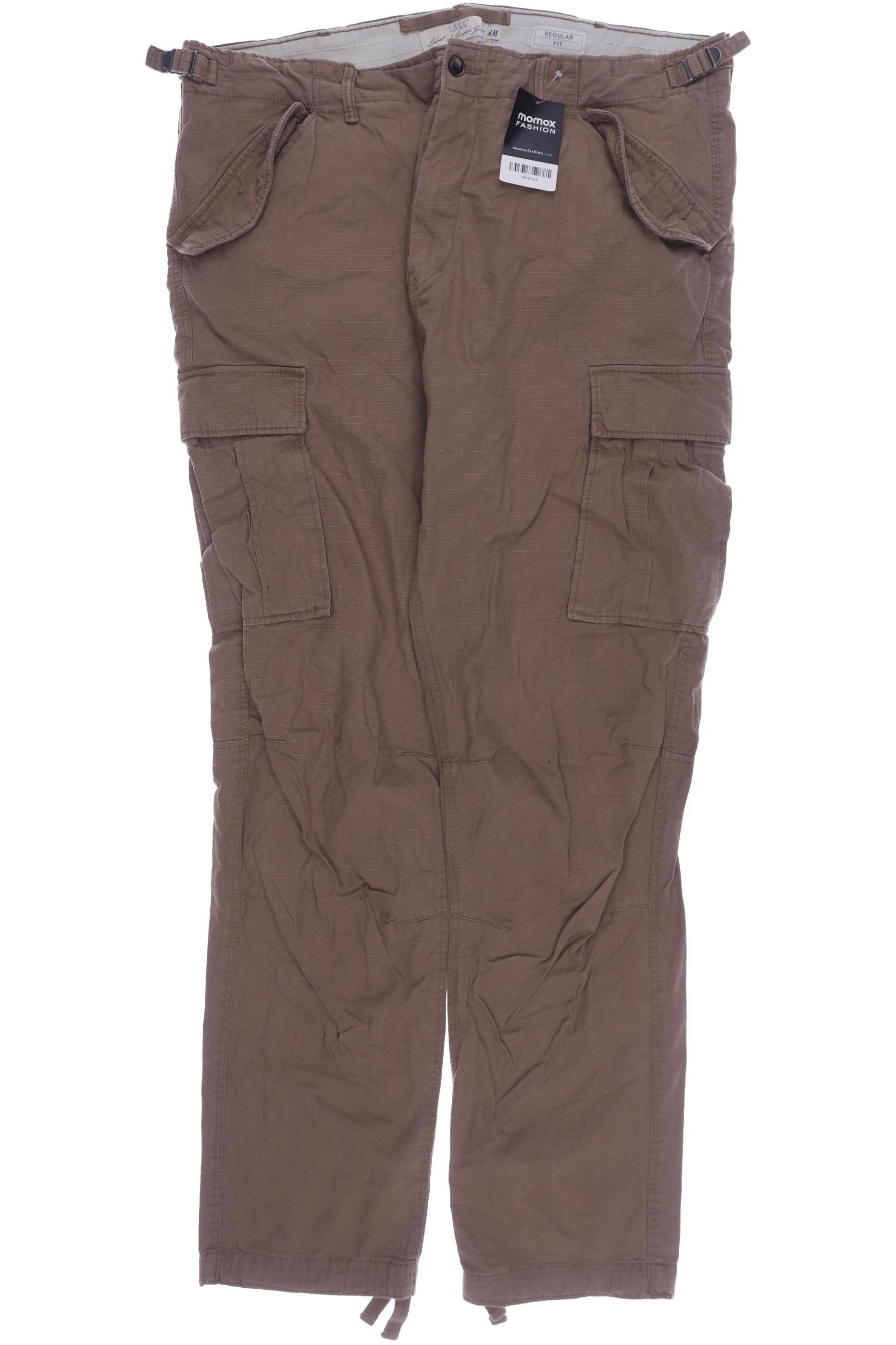 

H&M Herren Stoffhose, beige