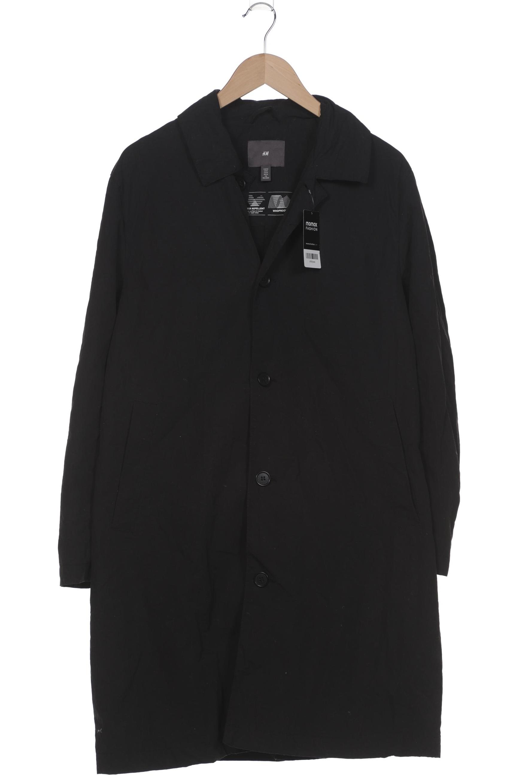 

H&M Herren Mantel, schwarz, Gr. 48