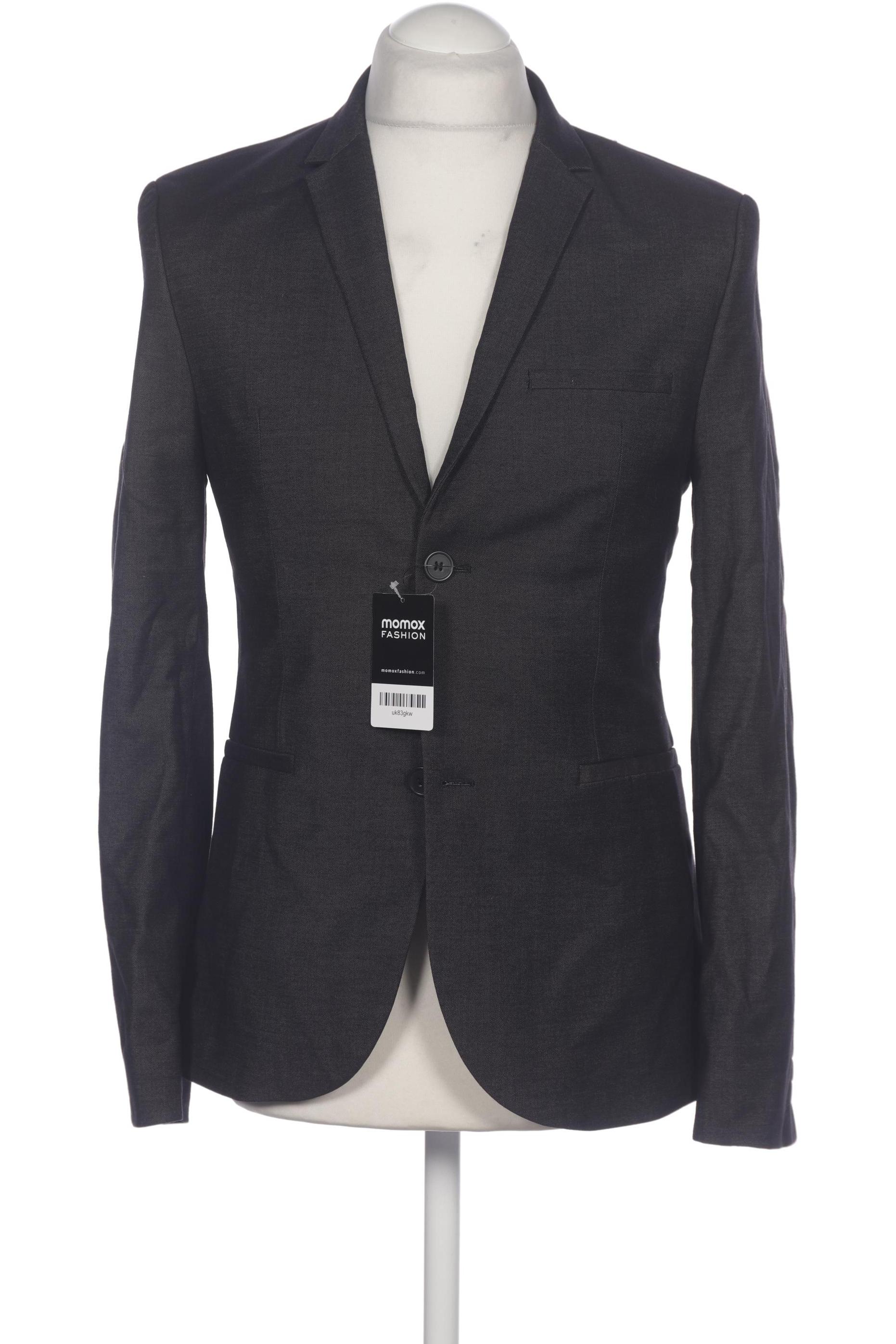 

H&M Herren Sakko, schwarz, Gr. 48