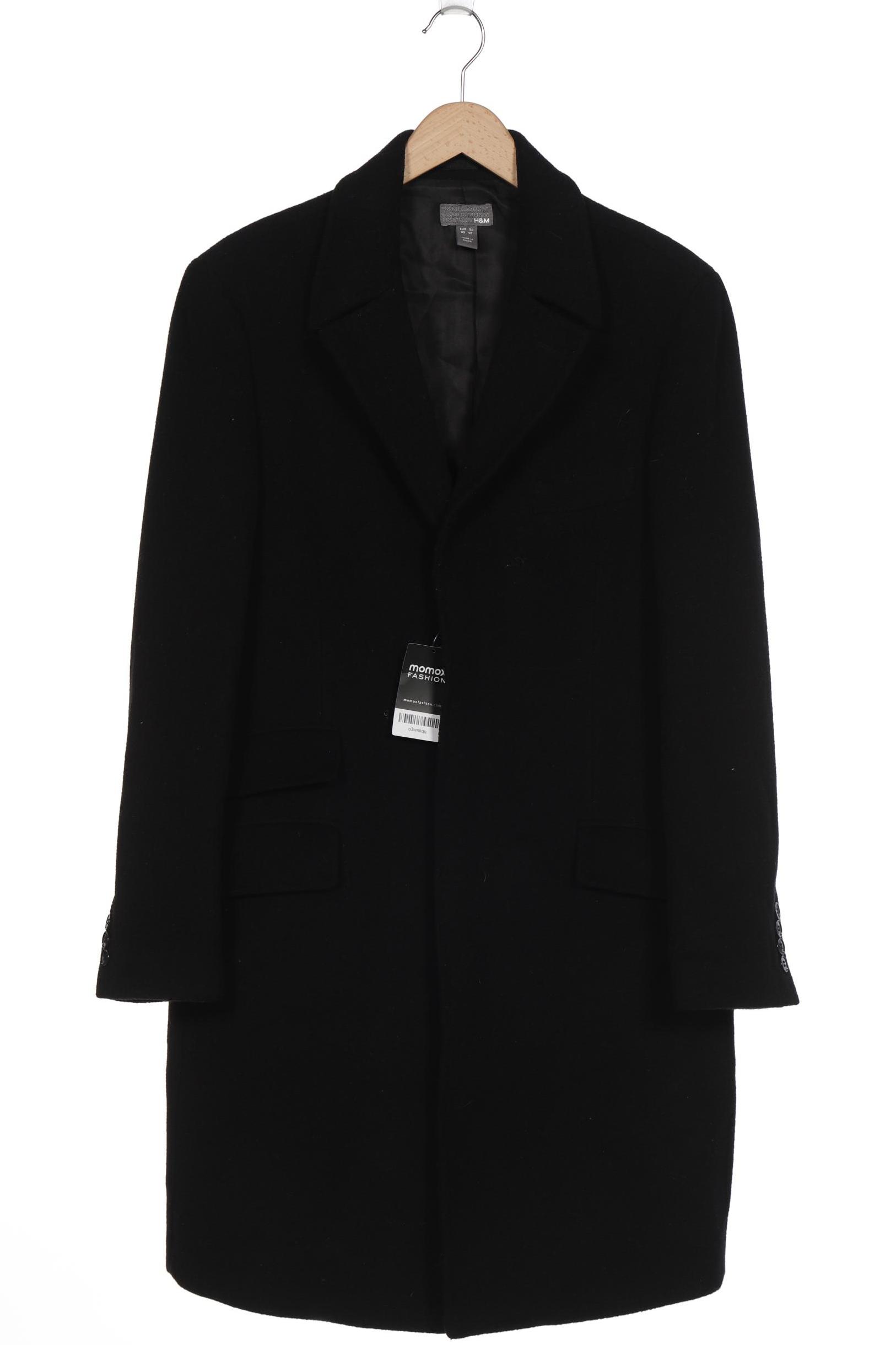 

H&M Herren Mantel, schwarz
