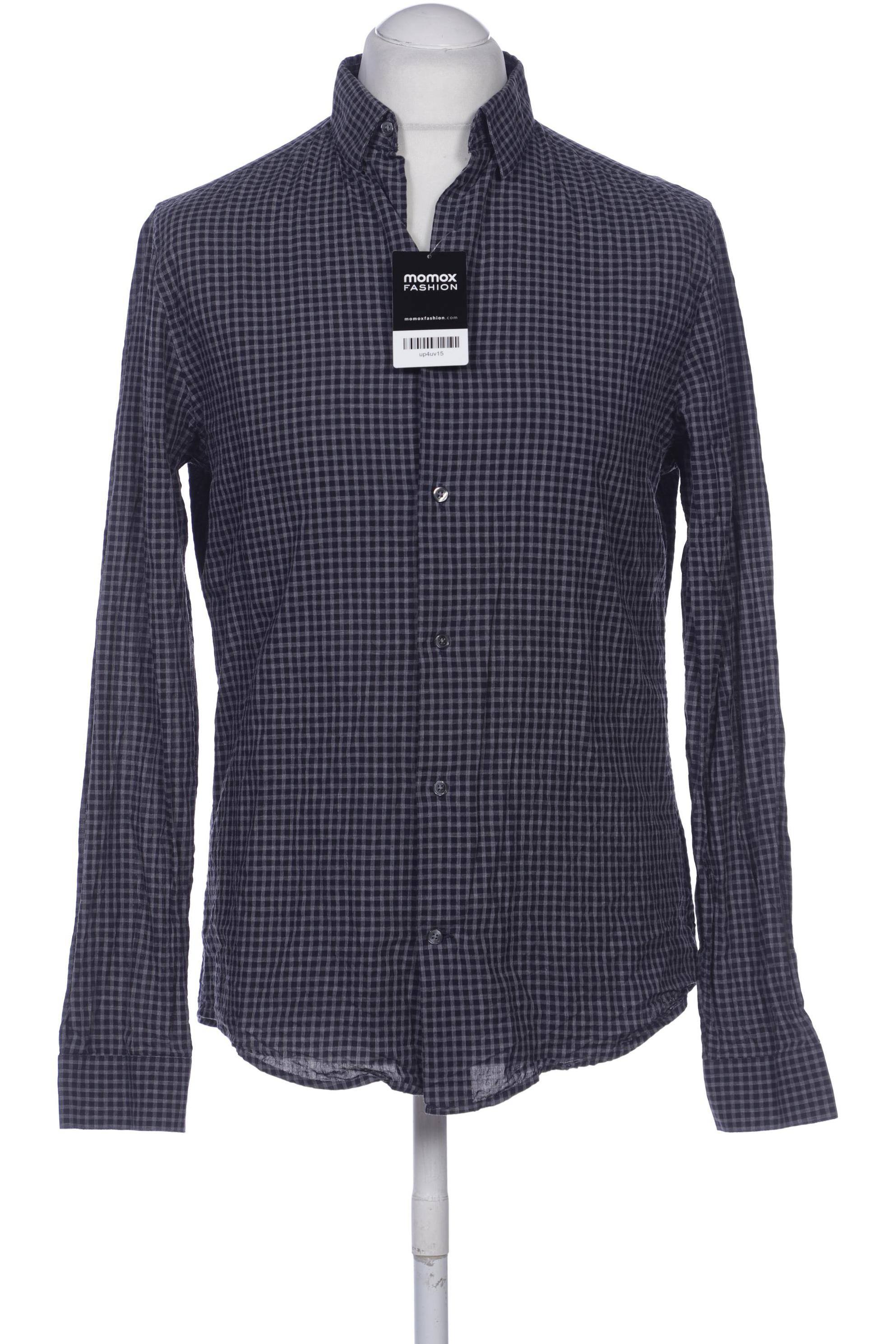 

H&M Herren Hemd, marineblau, Gr. 48