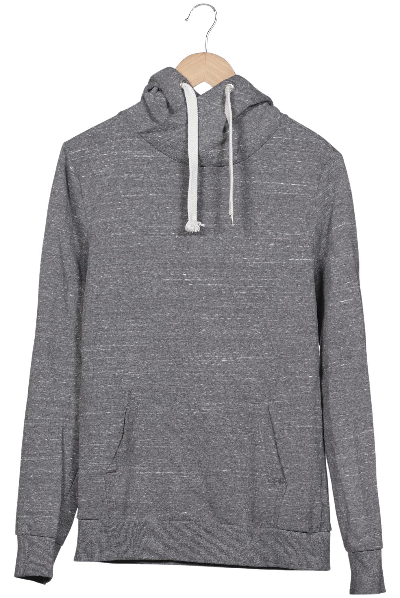 

H&M Herren Kapuzenpullover, grau, Gr. 48