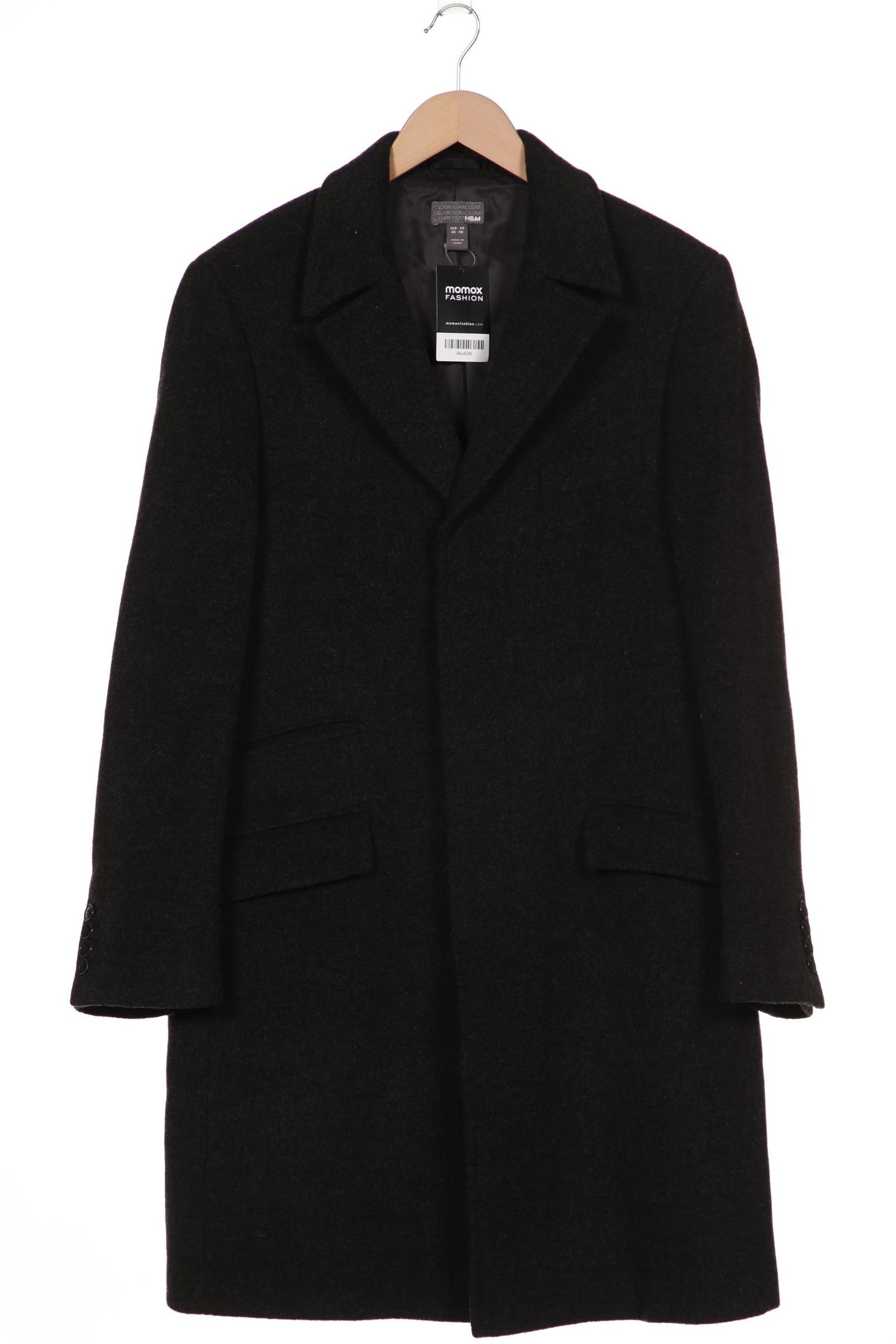

H&M Herren Mantel, grau, Gr. 50
