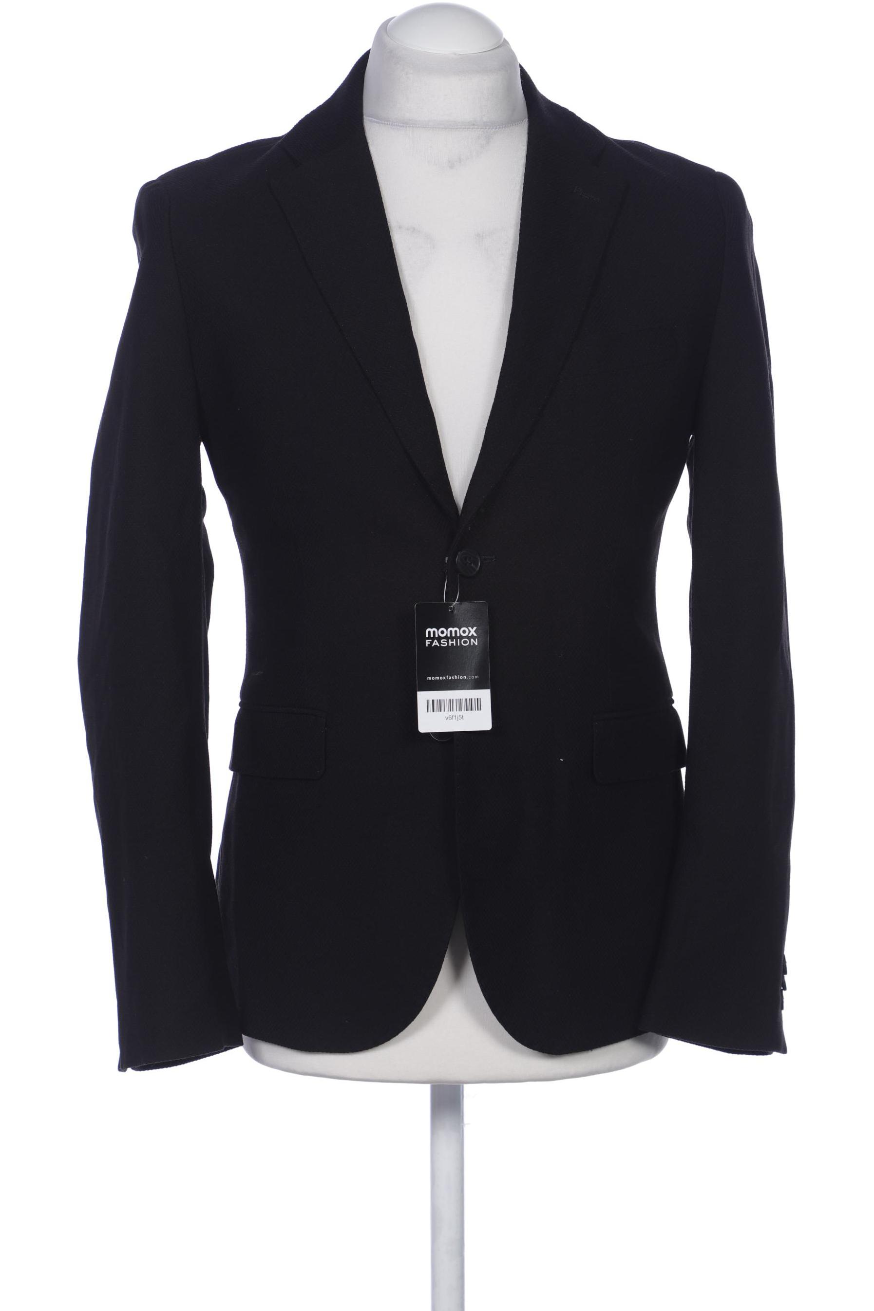 

H&M Herren Sakko, schwarz, Gr. 46