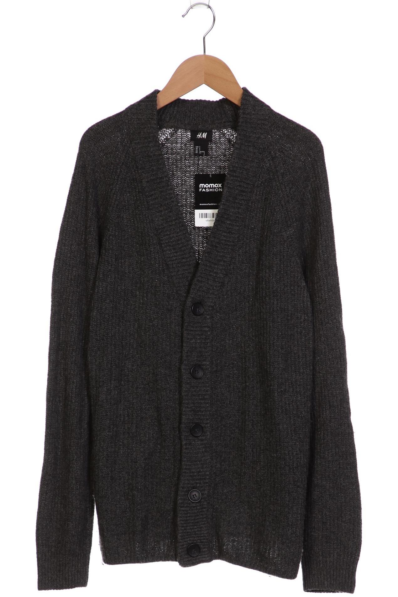

H&M Herren Strickjacke, grau, Gr. 46