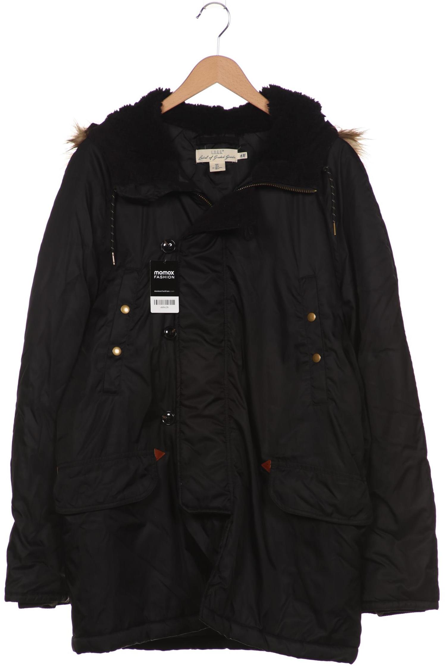 

H&M Herren Mantel, schwarz, Gr. 52