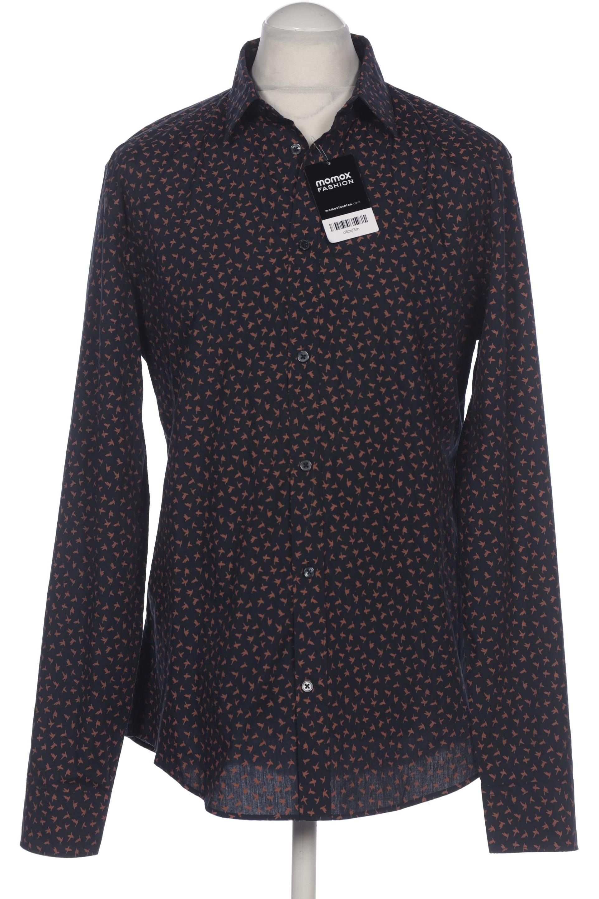 

H&M Herren Hemd, marineblau, Gr. 52