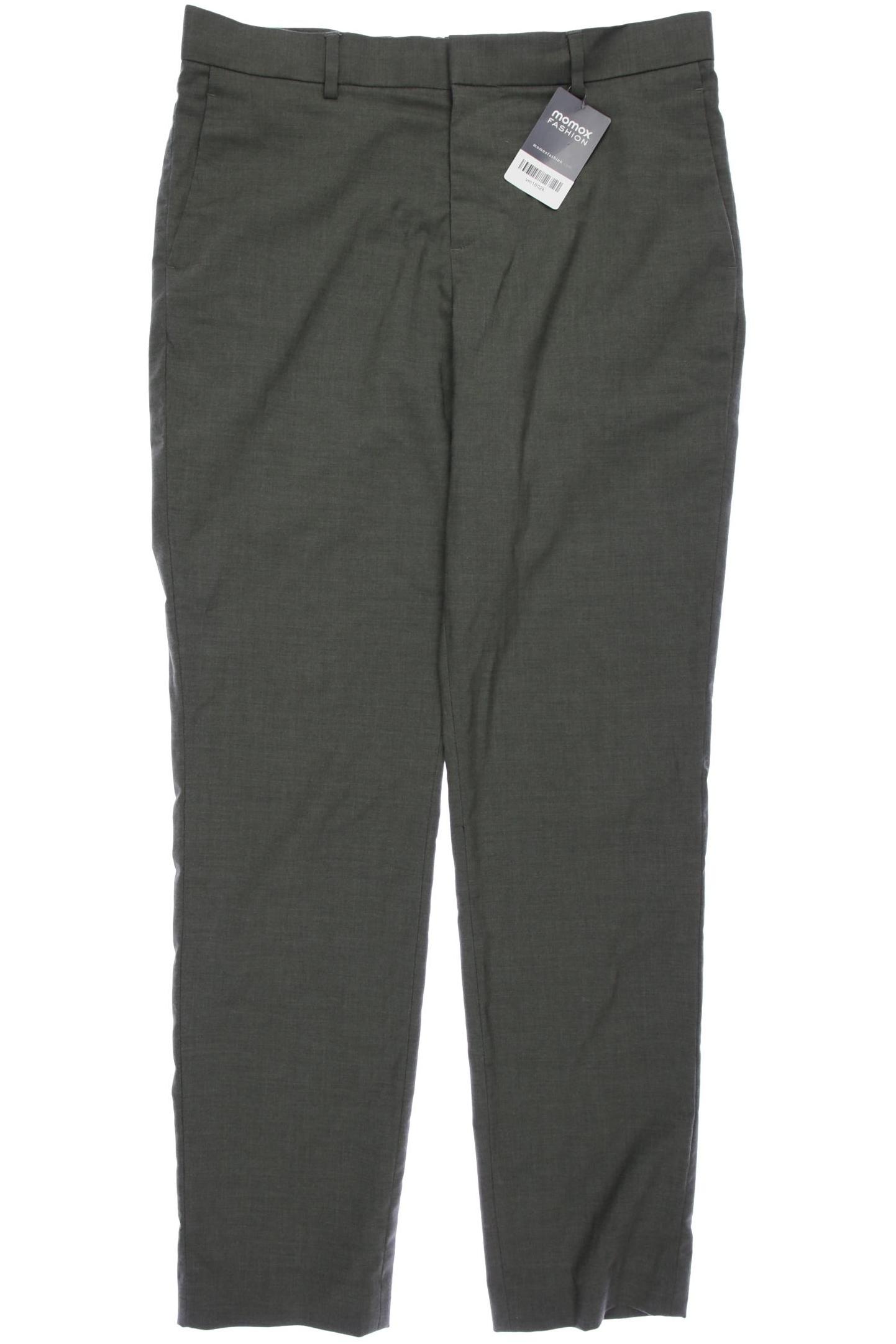 

H&M Herren Stoffhose, grün, Gr. 48