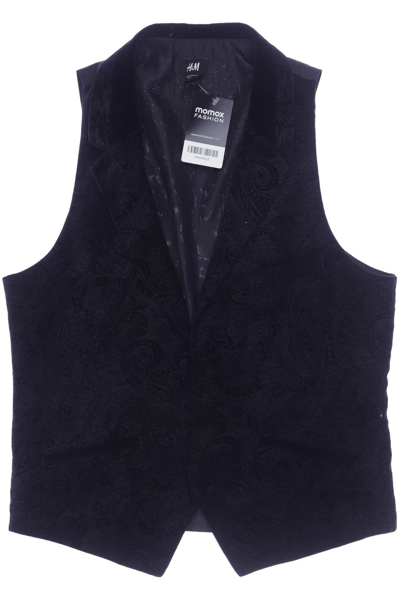 

H&M Herren Weste, schwarz, Gr. 48