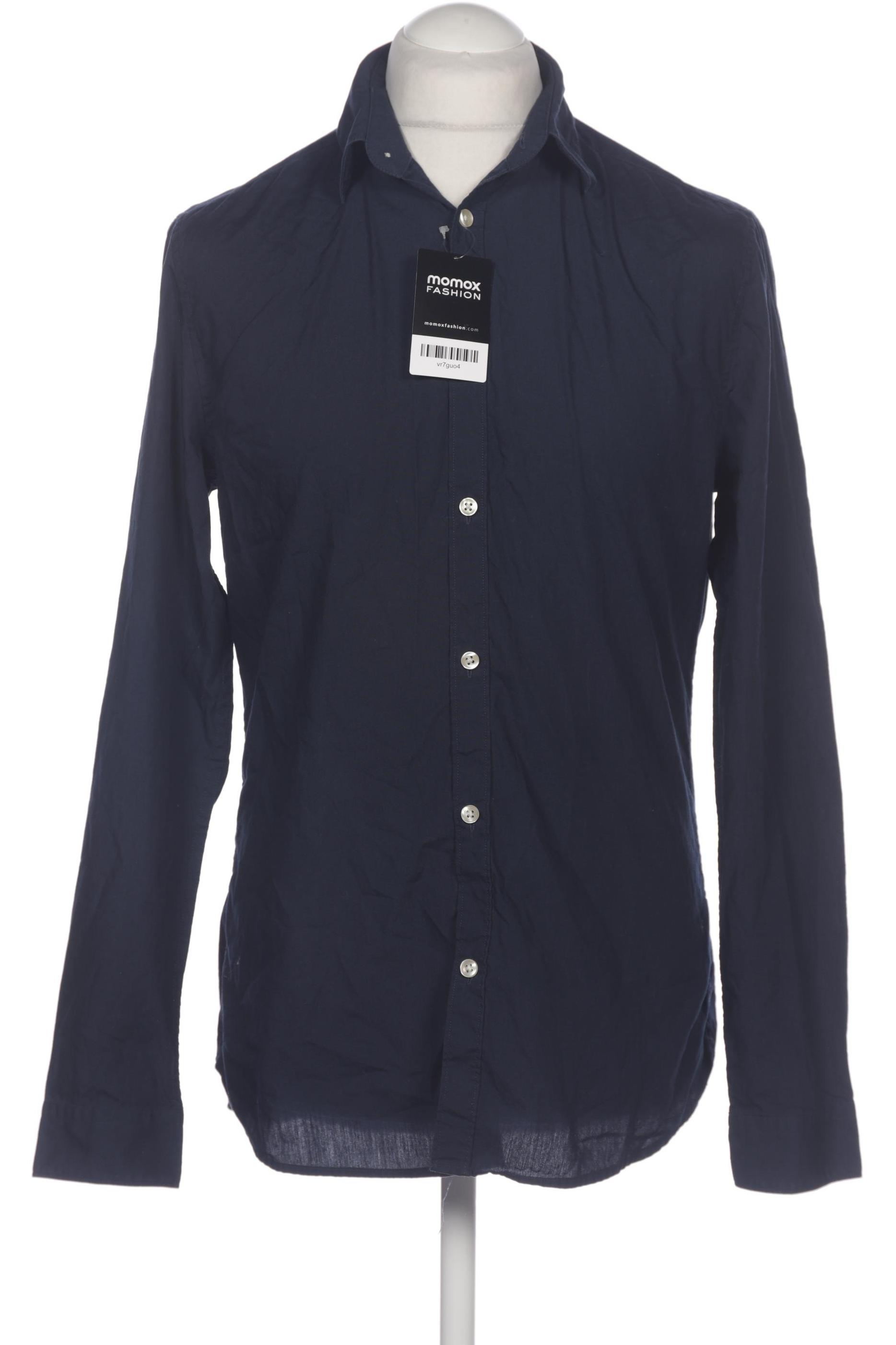 

H&M Herren Hemd, marineblau, Gr. 48