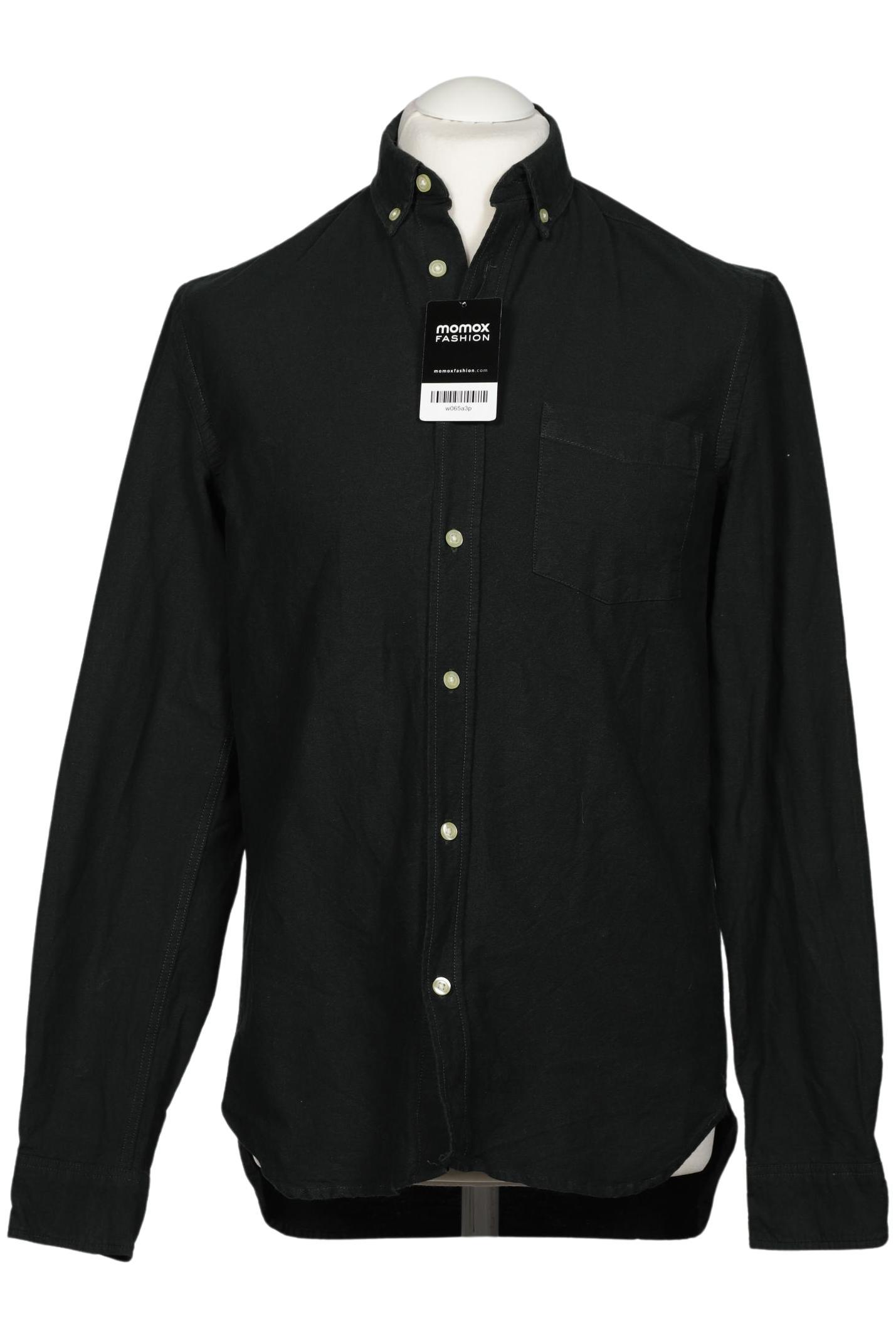 

H&M Herren Hemd, schwarz, Gr. 46