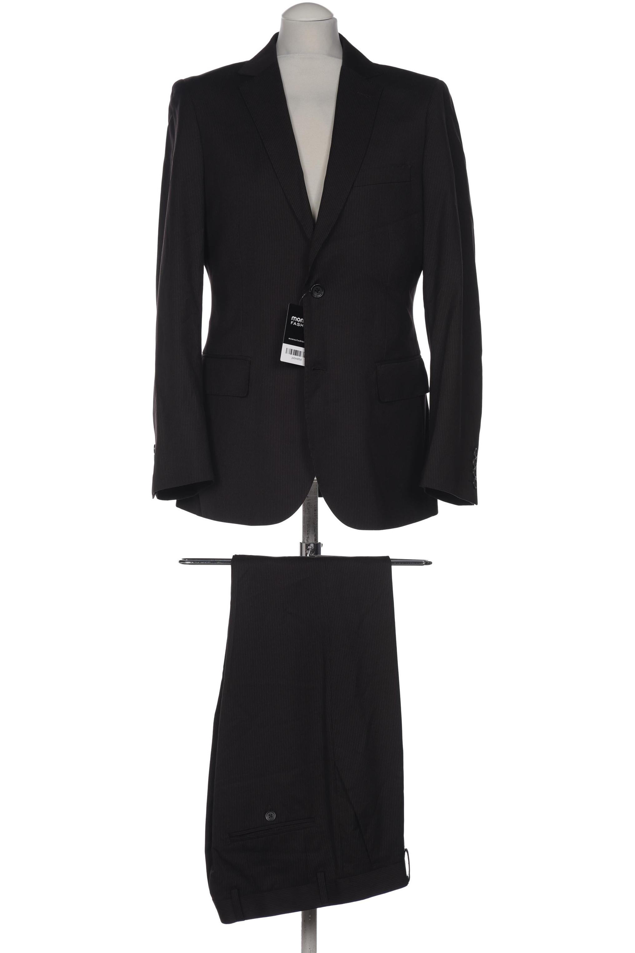 

H&M Herren Anzug, schwarz, Gr. 46