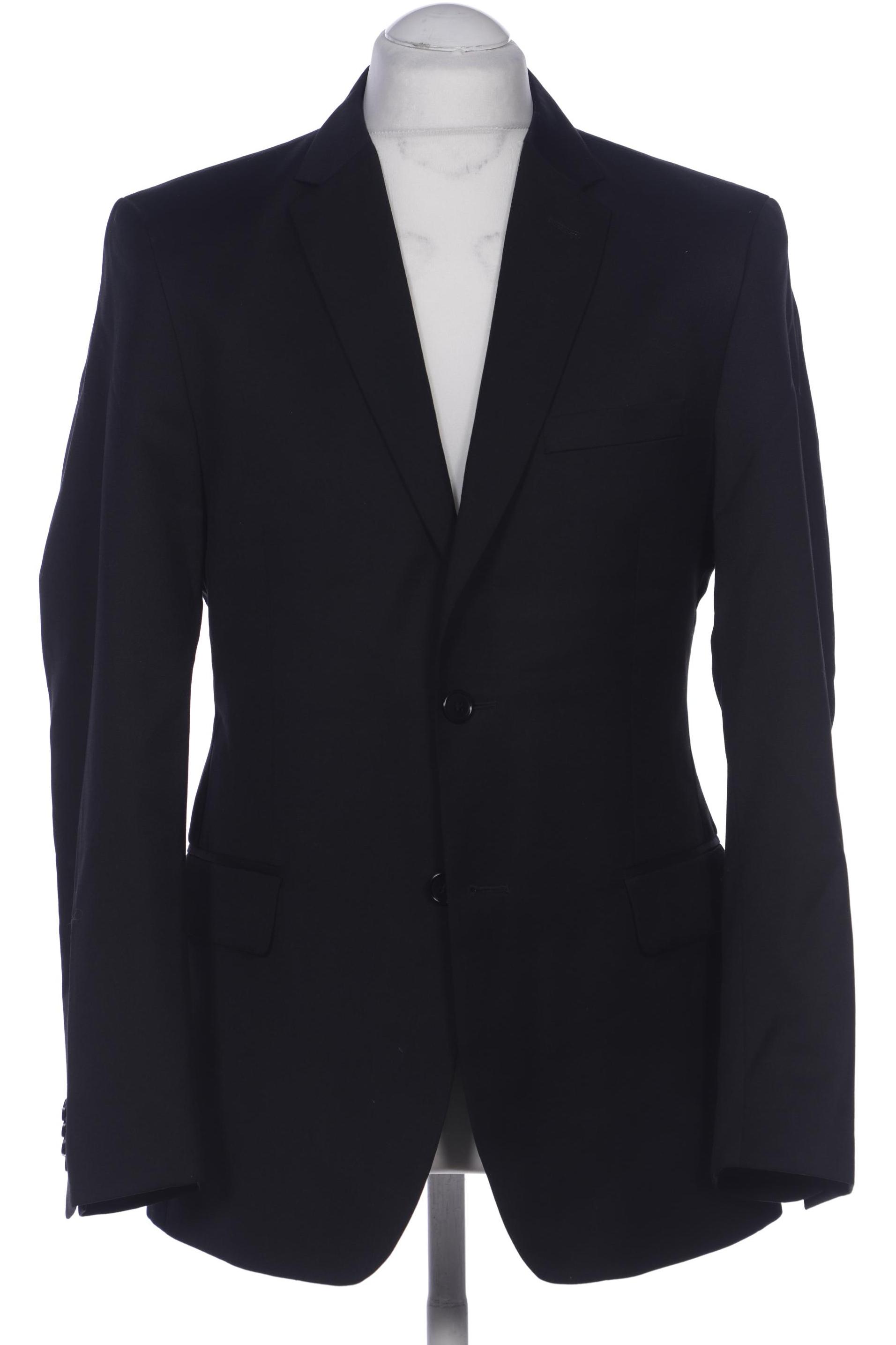 

H&M Herren Sakko, schwarz, Gr. 48