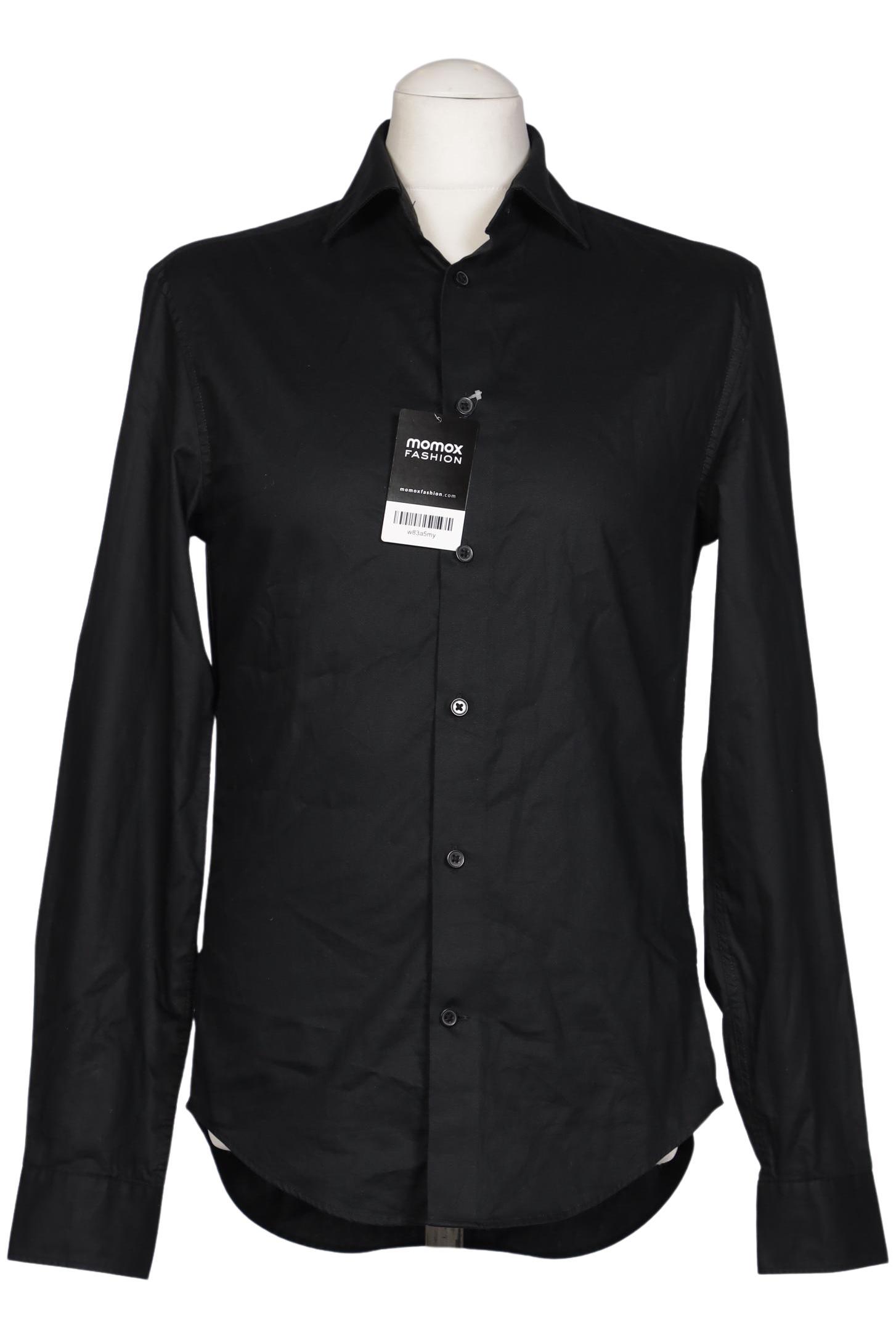 

H&M Herren Hemd, schwarz, Gr. 46