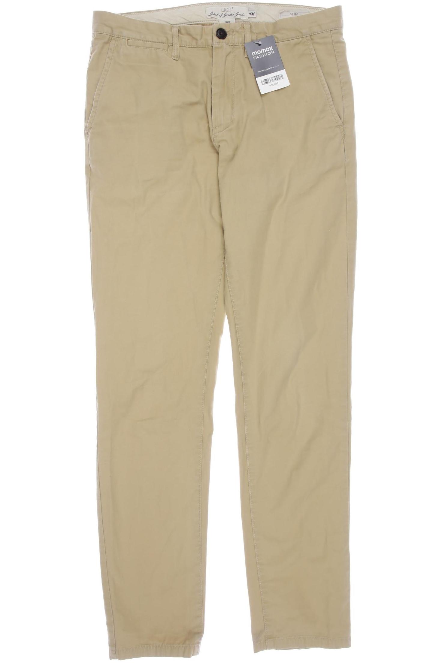 

H&M Herren Stoffhose, beige, Gr. 30