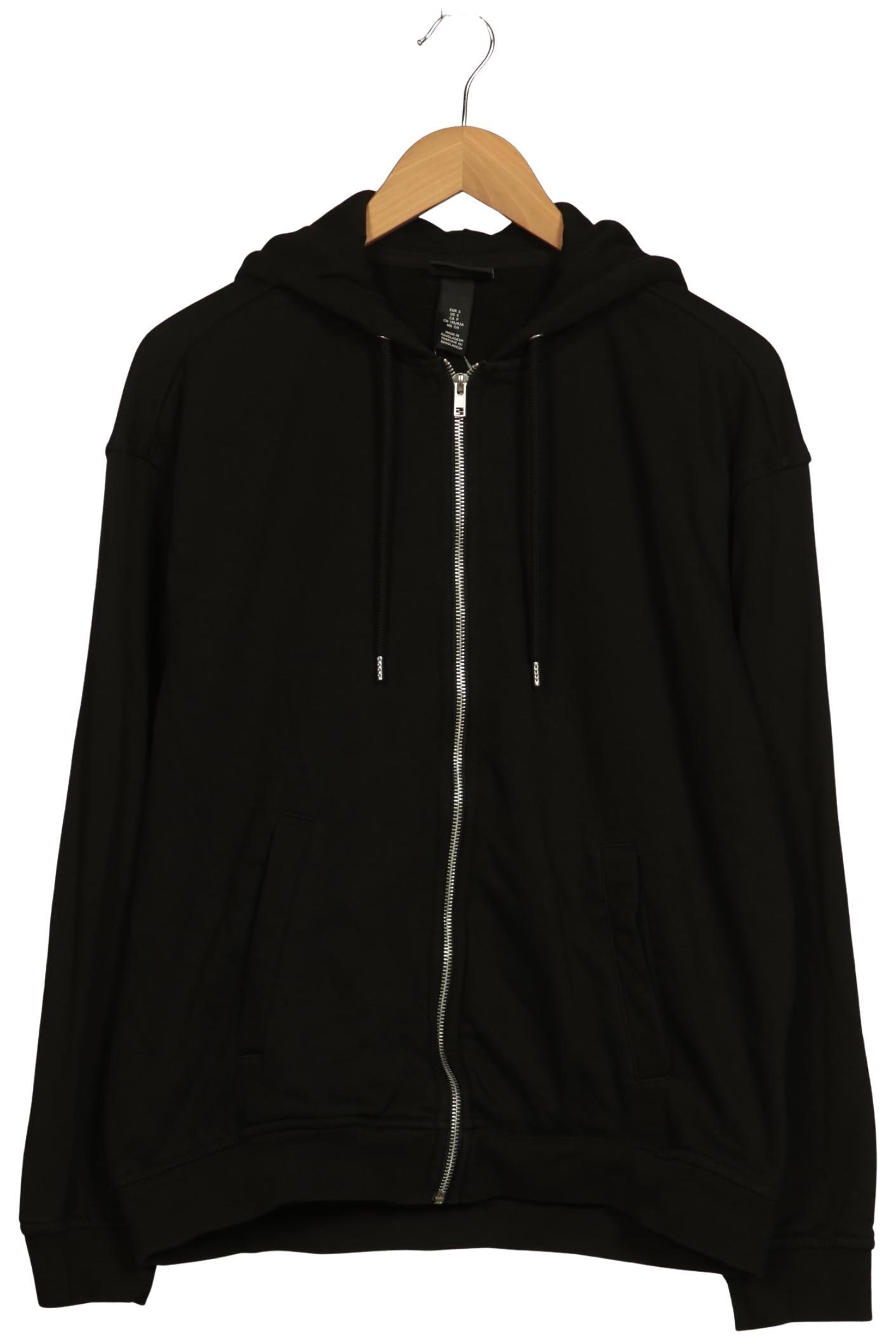 

H&M Herren Kapuzenpullover, schwarz, Gr. 46