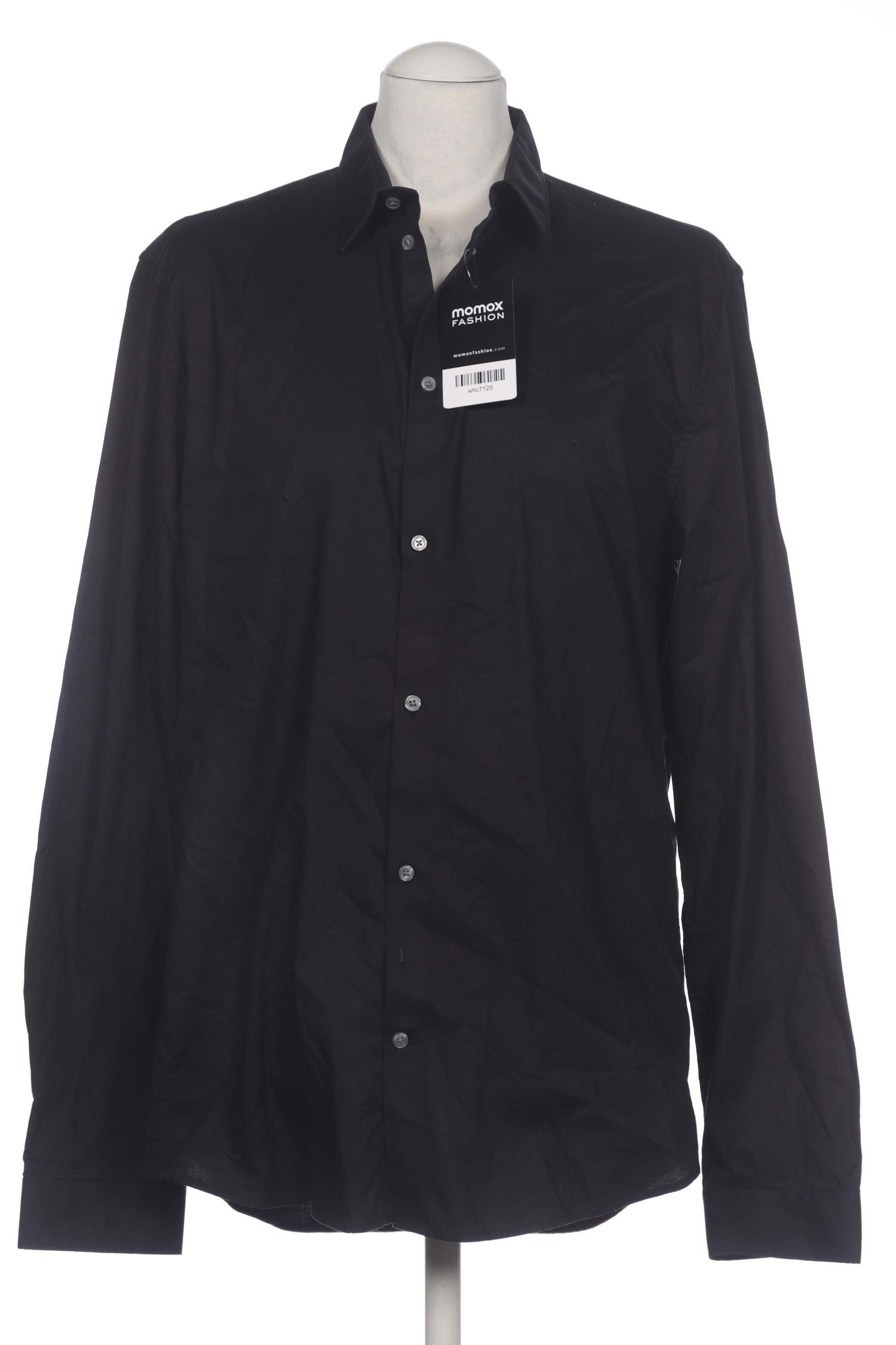

H&M Herren Hemd, schwarz, Gr. 52