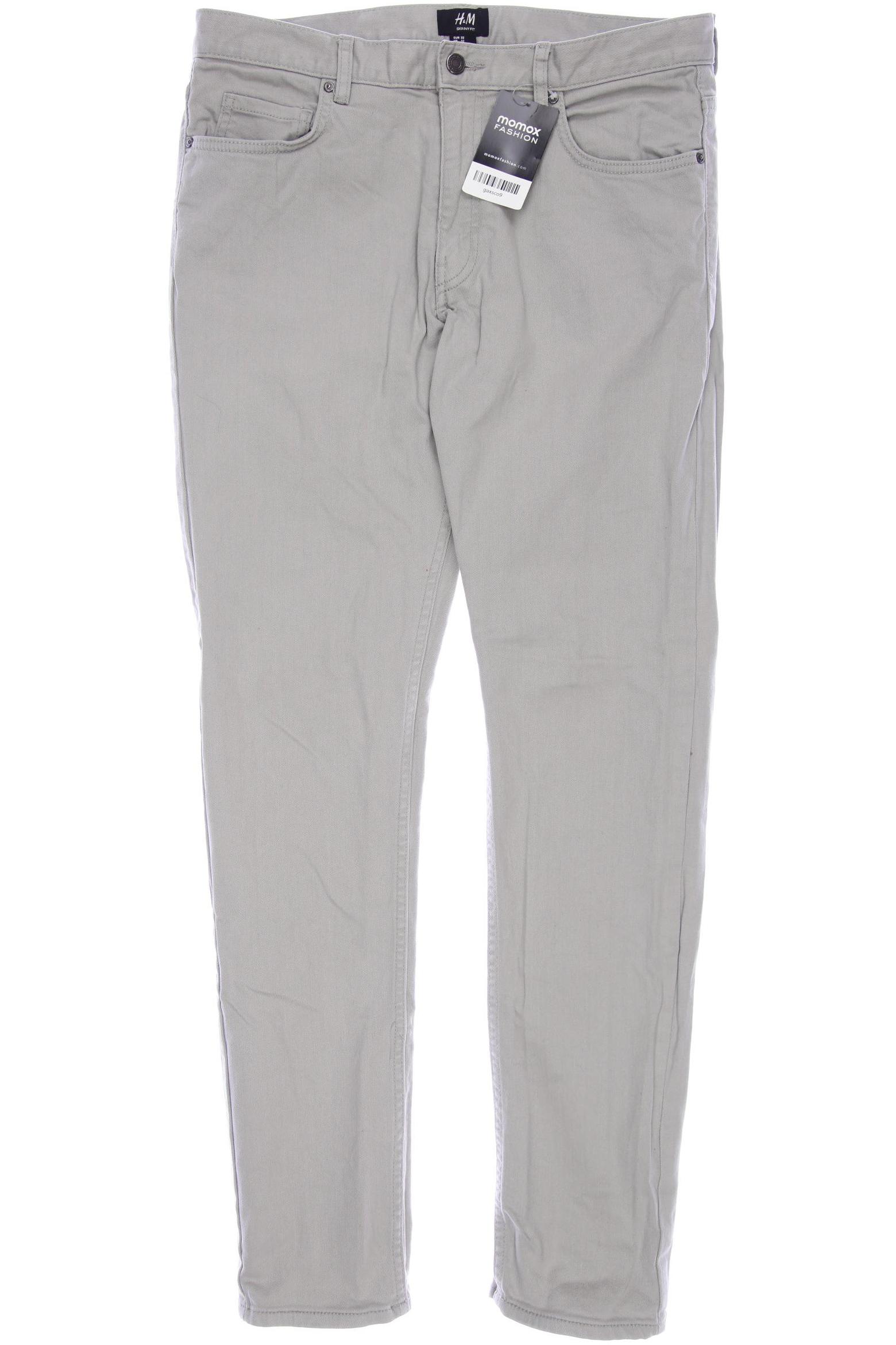 

H&M Herren Stoffhose, grau, Gr. 32