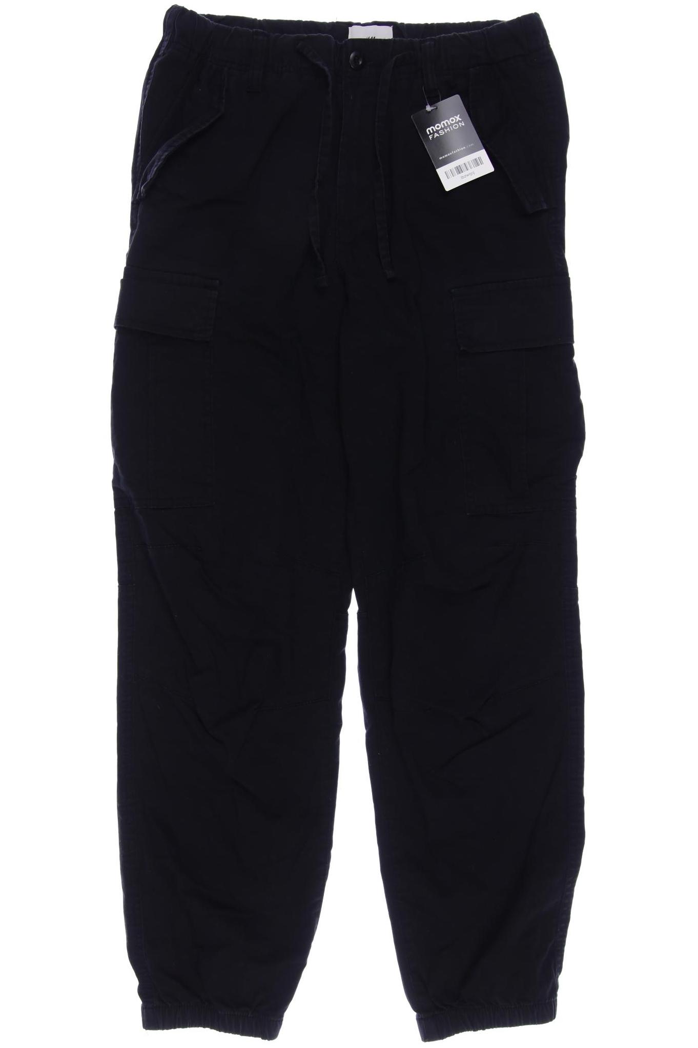 

H&M Herren Stoffhose, schwarz