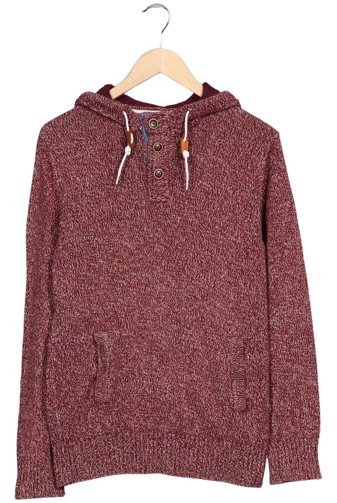 

H&M Herren Kapuzenpullover, rot, Gr. 48