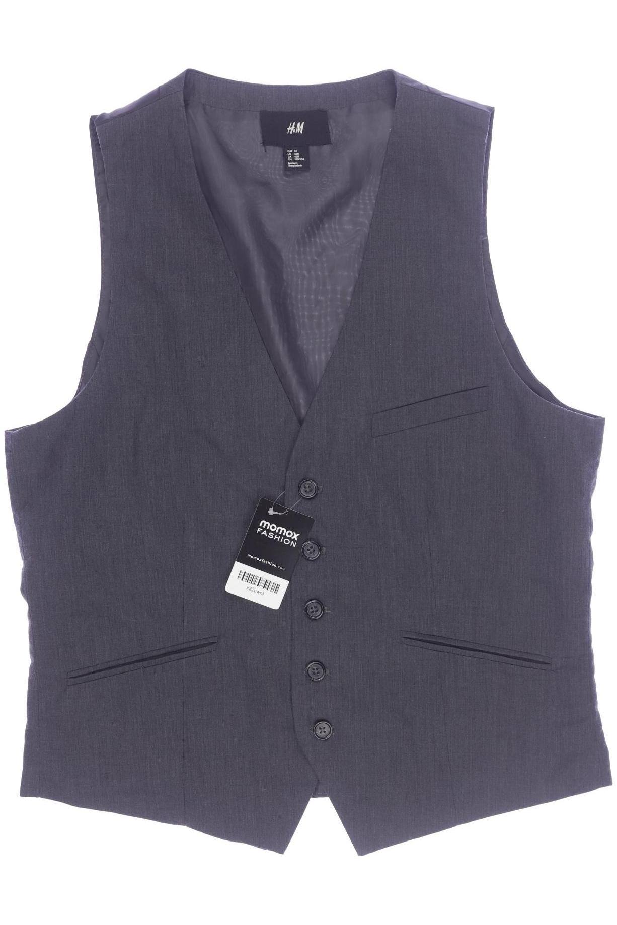 

H&M Herren Weste, grau, Gr. 52