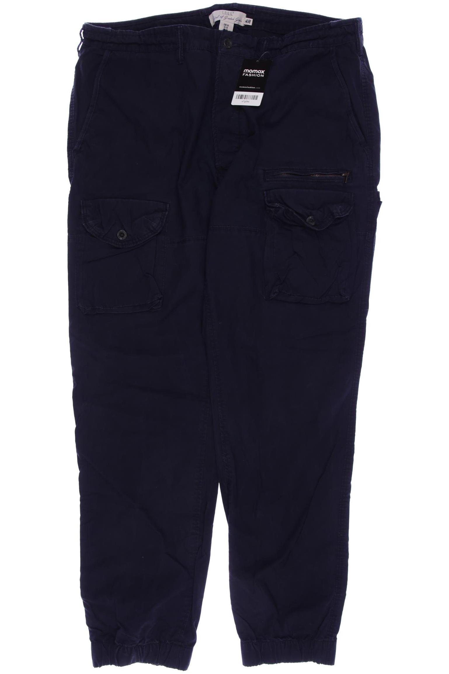 

H&M Herren Stoffhose, marineblau