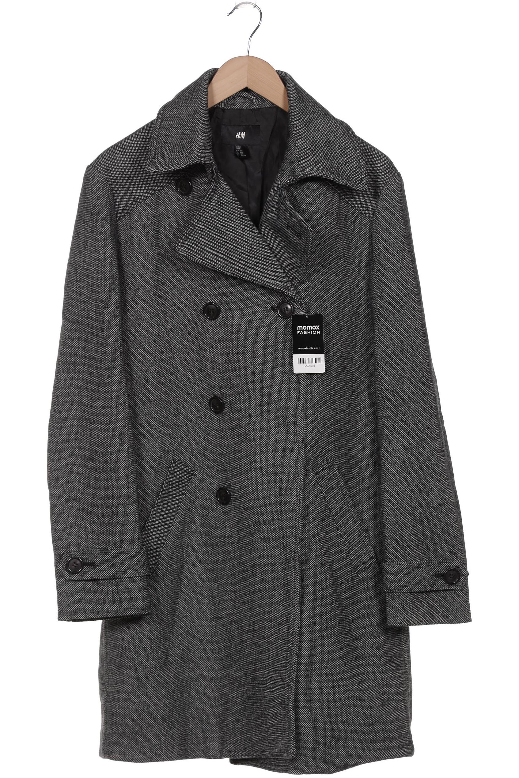

H&M Herren Mantel, grau, Gr. 52