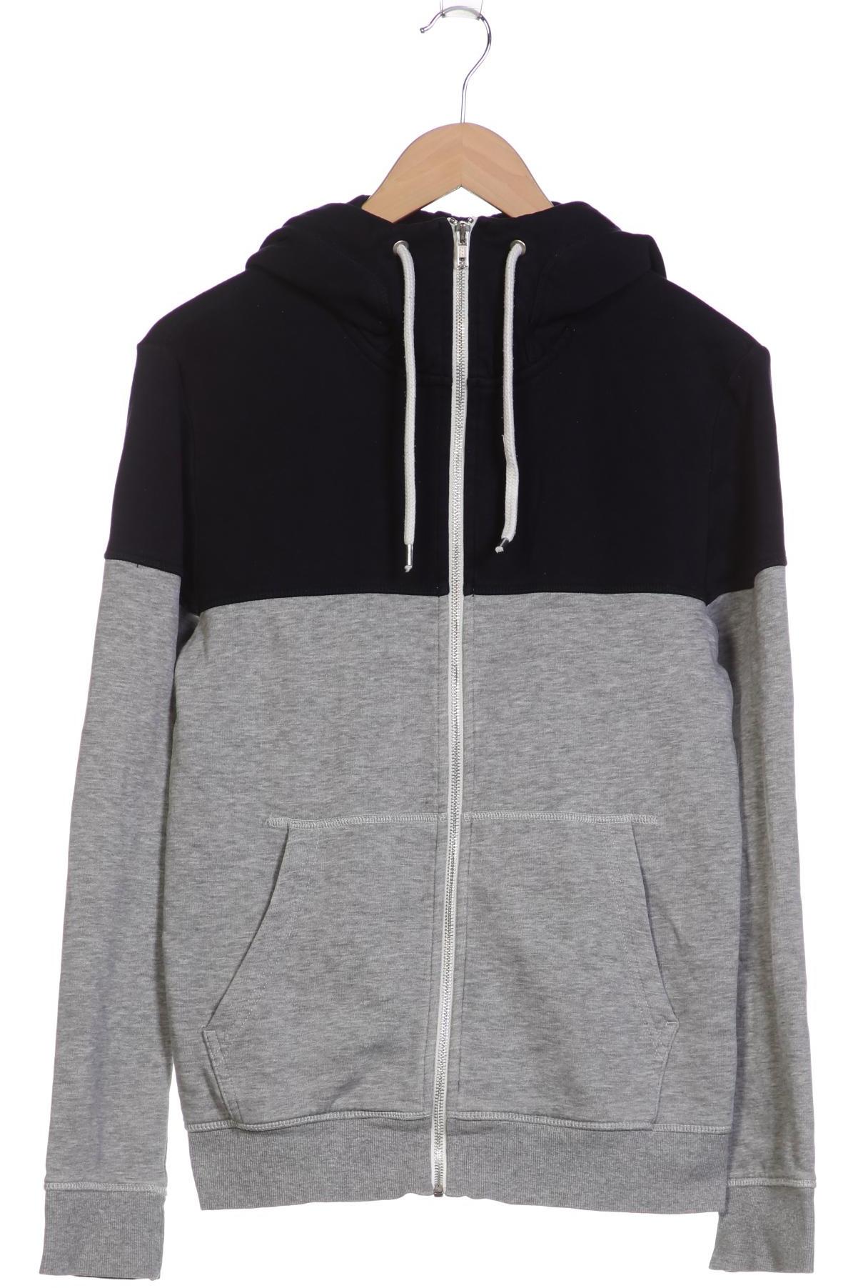 

H&M Herren Kapuzenpullover, grau, Gr. 46