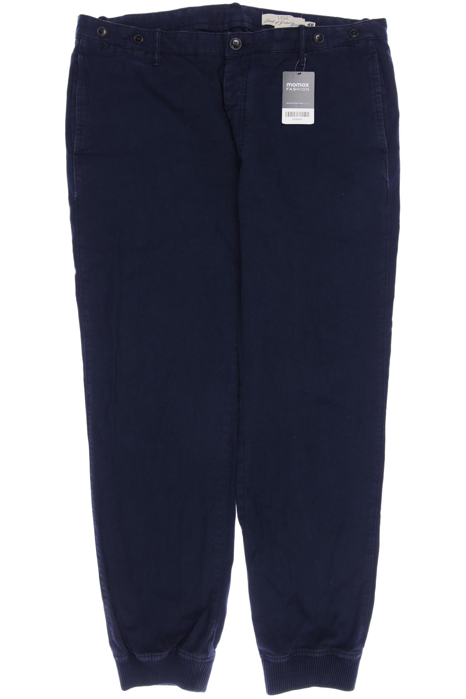 

H&M Herren Stoffhose, marineblau, Gr. 38