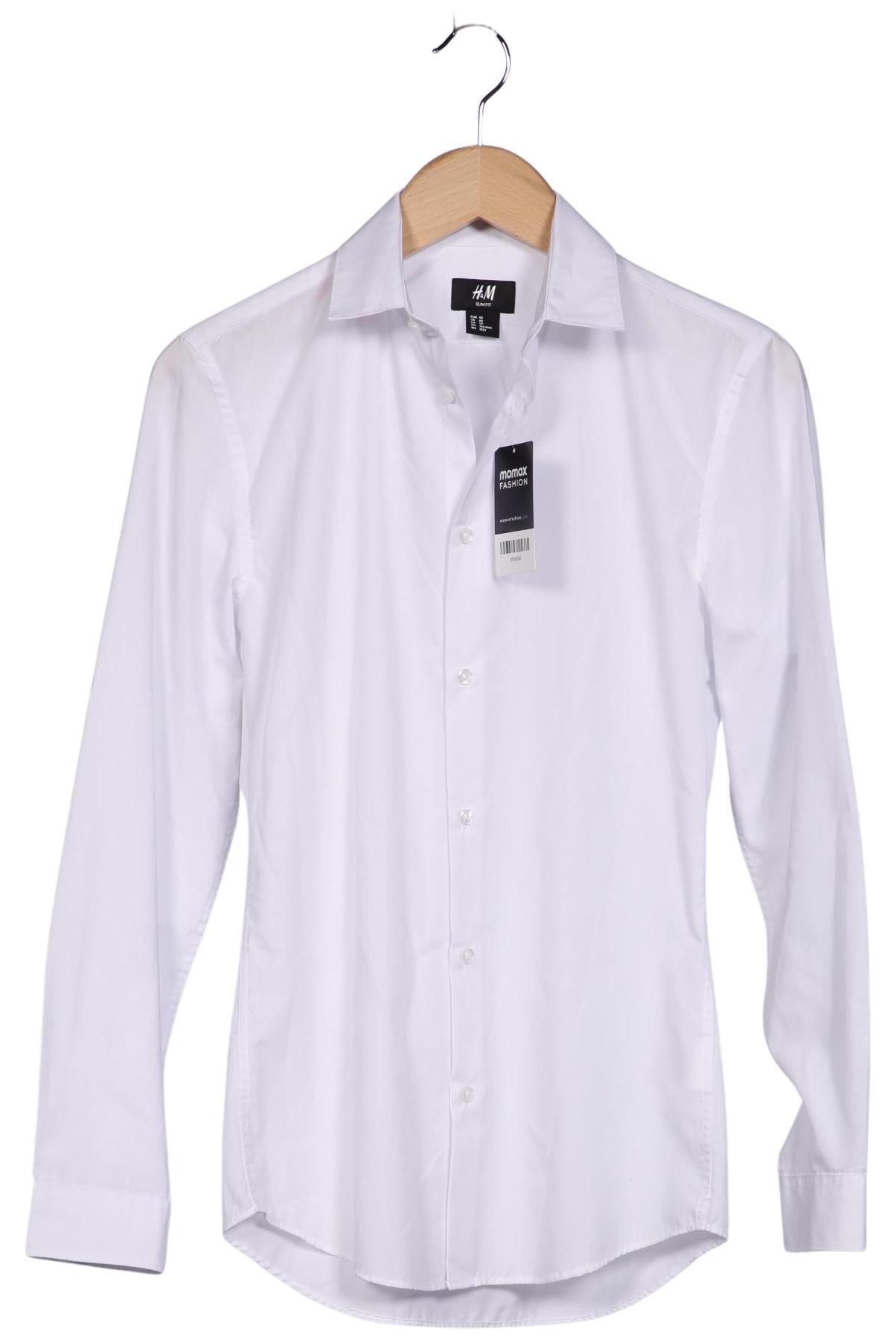 Thumbnail - H&amp;M Herren Hemd, weiß, Gr. 44