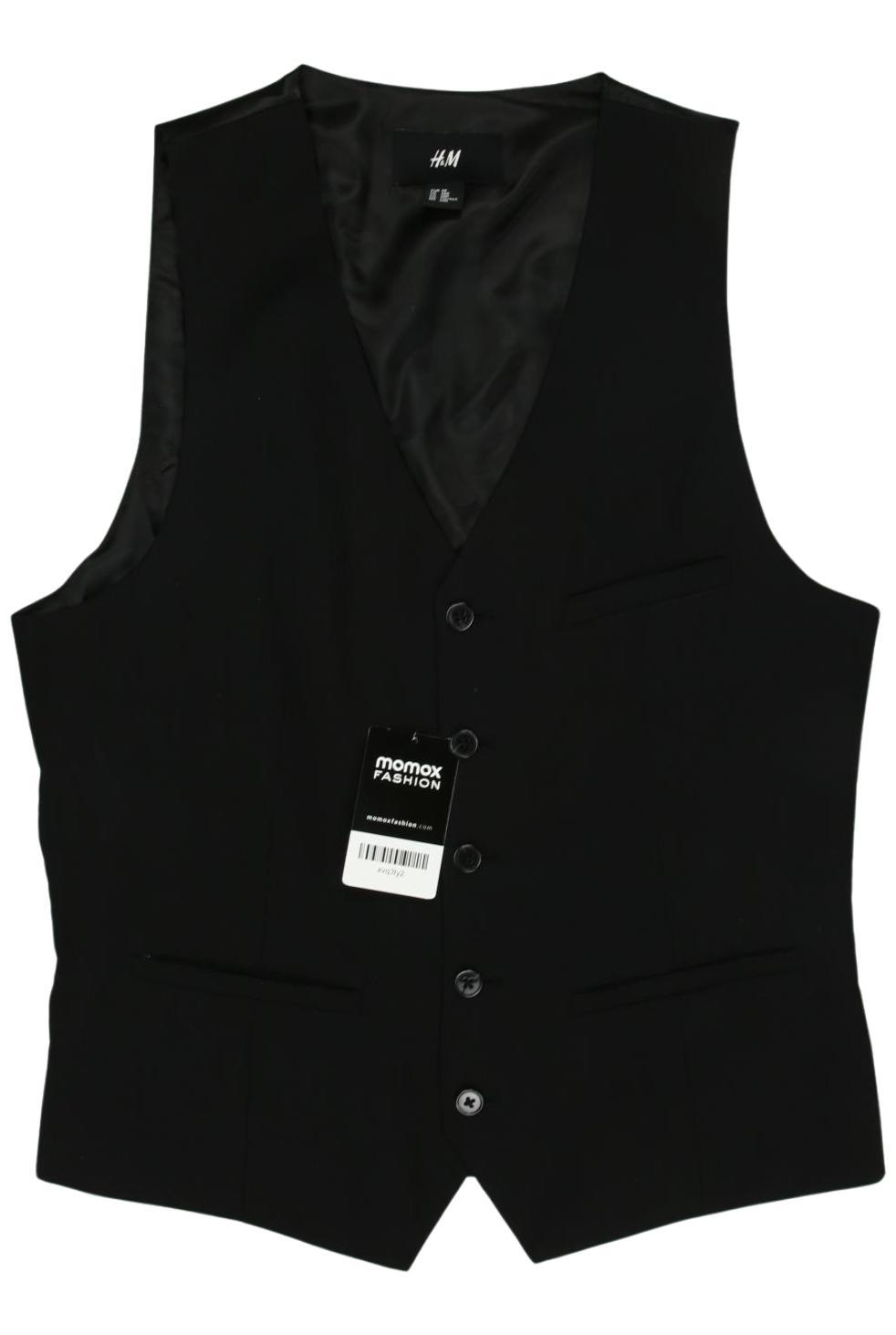 

H&M Herren Weste, schwarz, Gr. 48