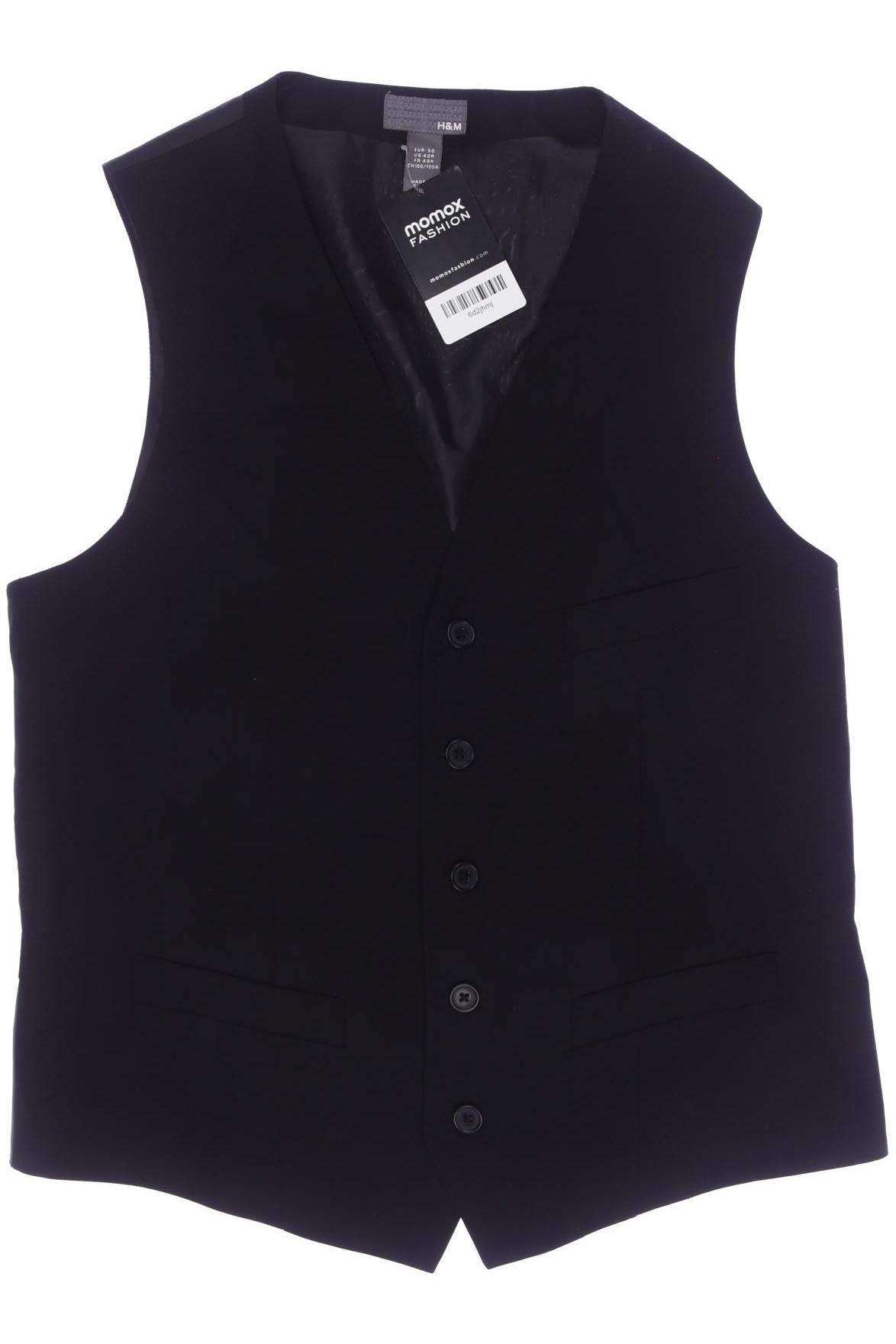 

H&M Herren Weste, schwarz, Gr. 50
