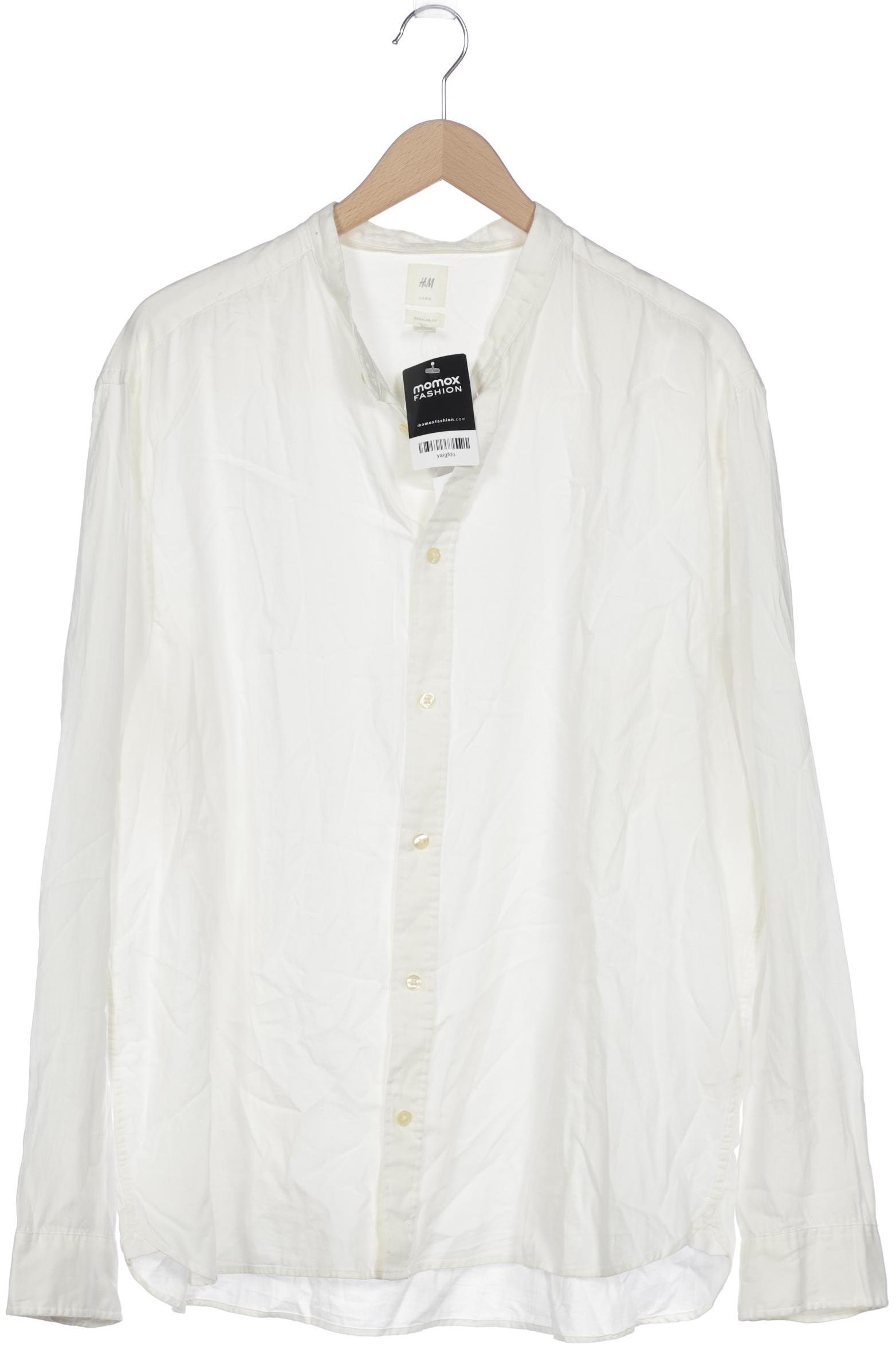 

H&M Herren Hemd, cremeweiß, Gr. 56