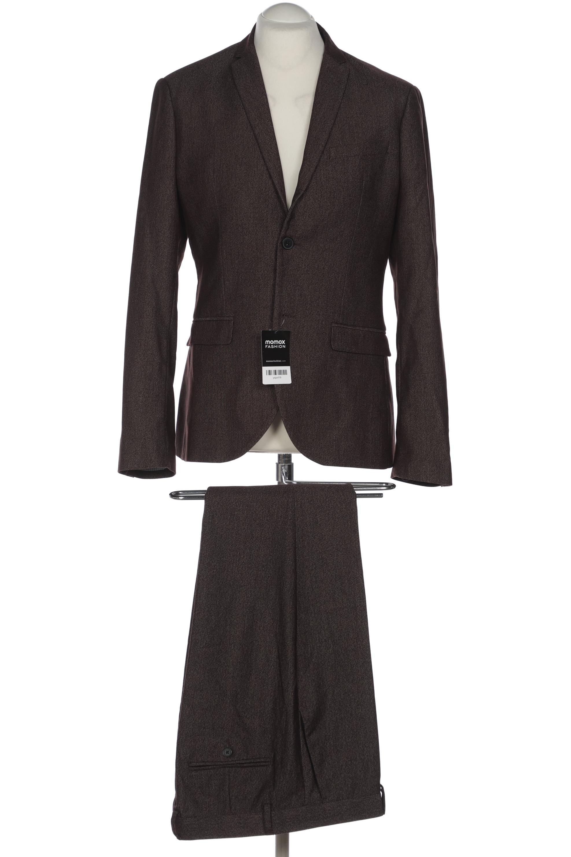 

H&M Herren Anzug, braun, Gr. 52