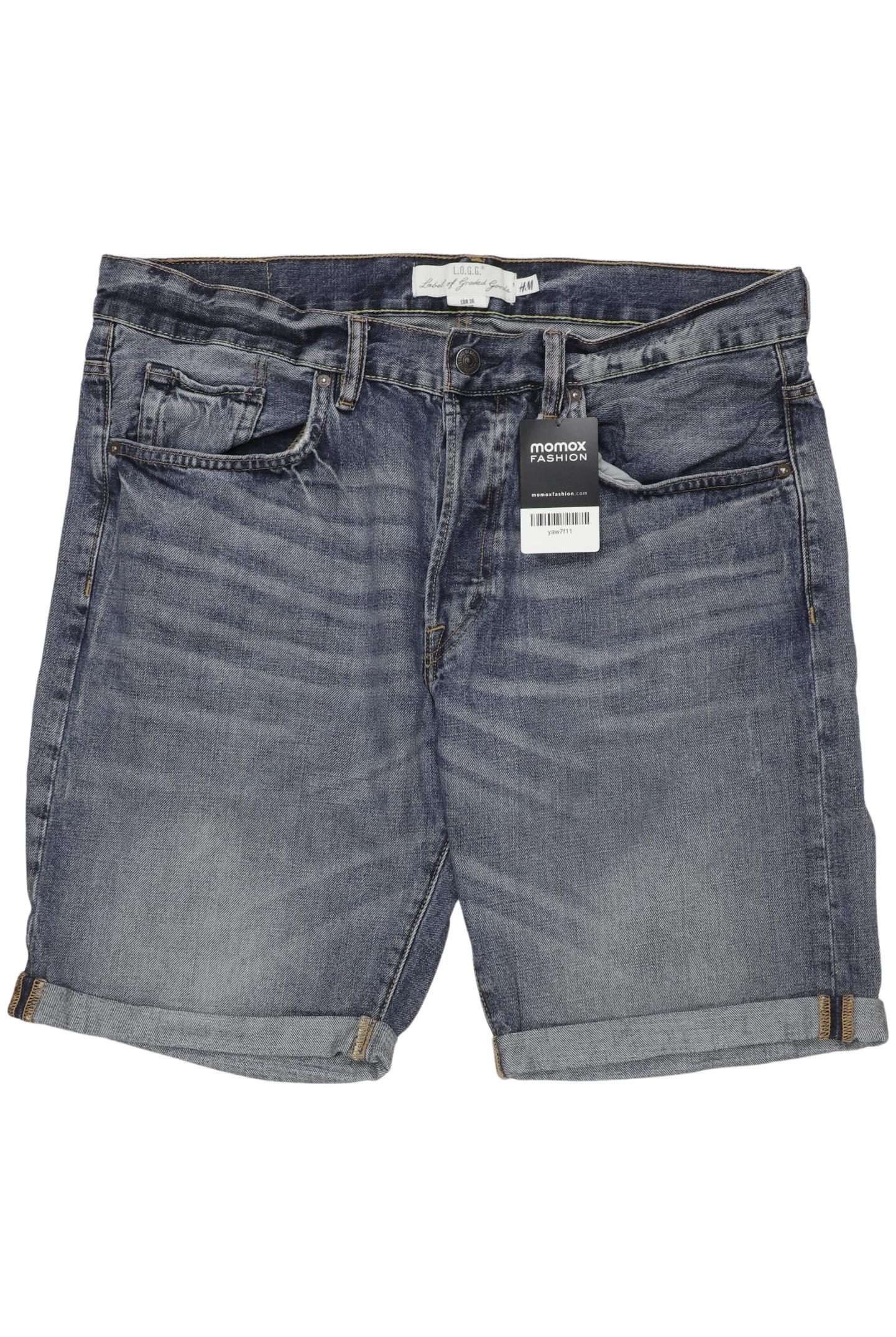 

H&M Herren Shorts, blau, Gr. 36