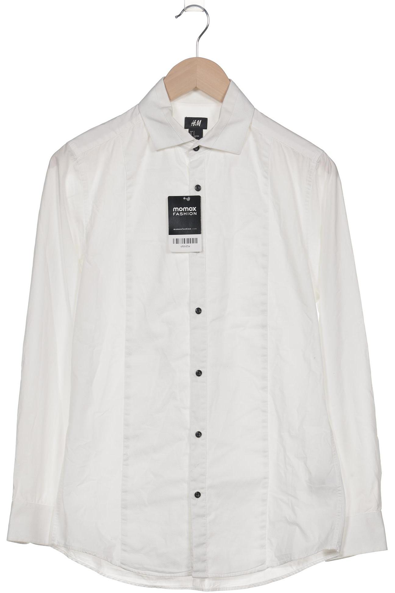 

H&M Herren Hemd, weiß, Gr. 46