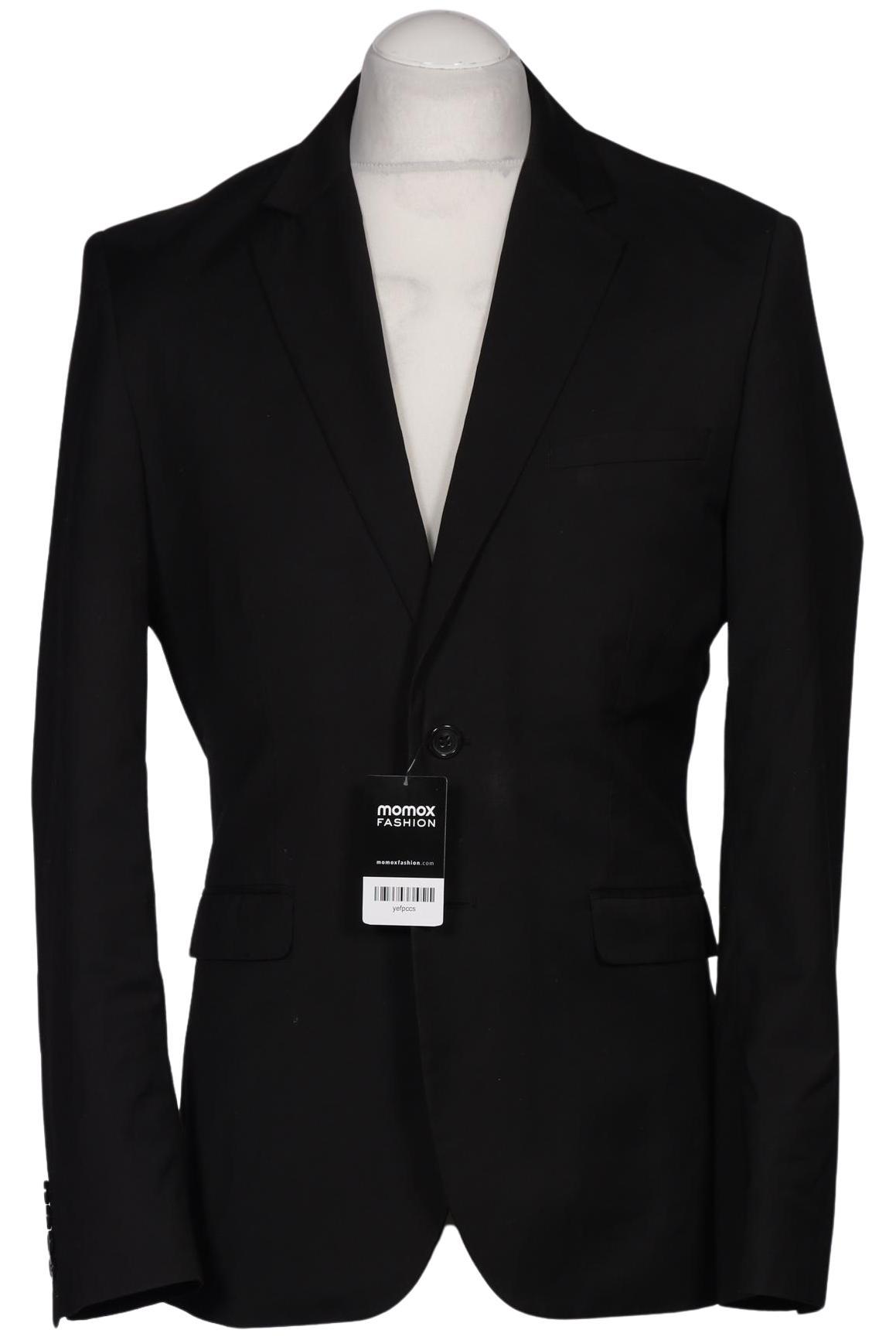 

H&M Herren Sakko, schwarz, Gr. 48