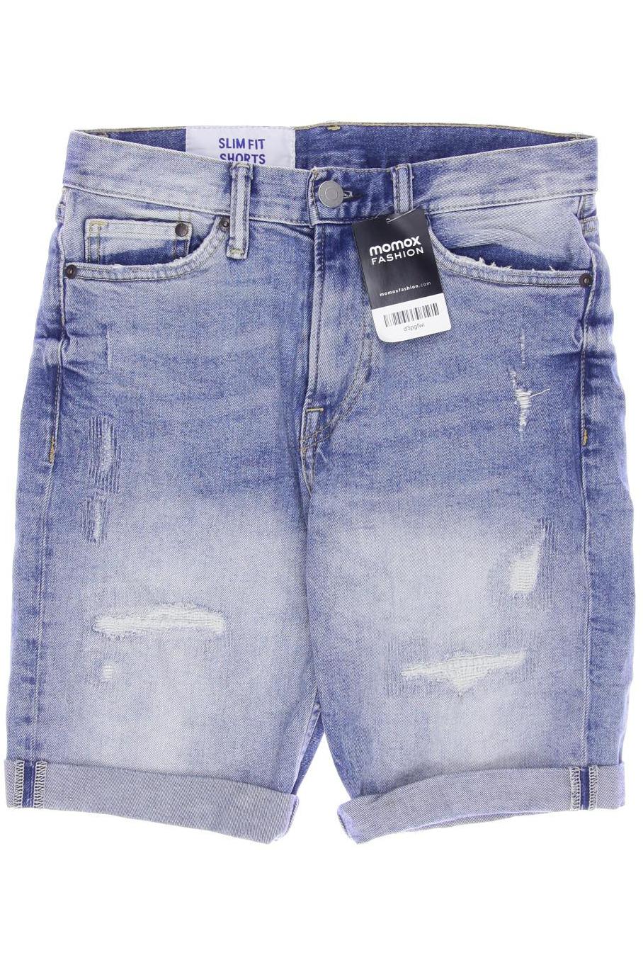 

H&M Herren Shorts, blau, Gr. 28