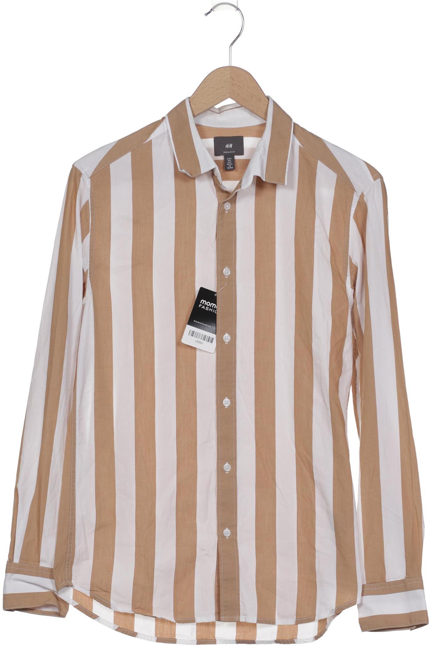

H&M Herren Hemd, beige, Gr. 46