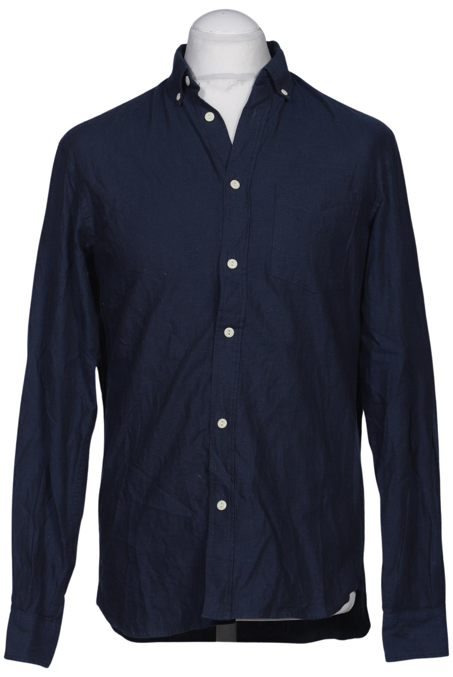 

H&M Herren Hemd, marineblau, Gr. 46