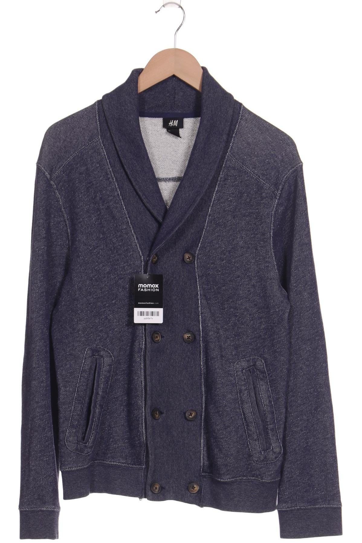 

H&M Herren Strickjacke, blau, Gr. 52