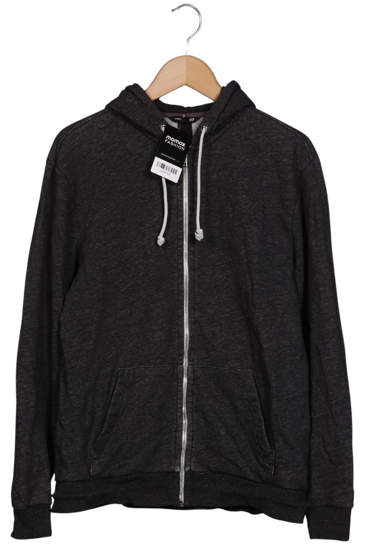 

H&M Herren Kapuzenpullover, grau, Gr. 54