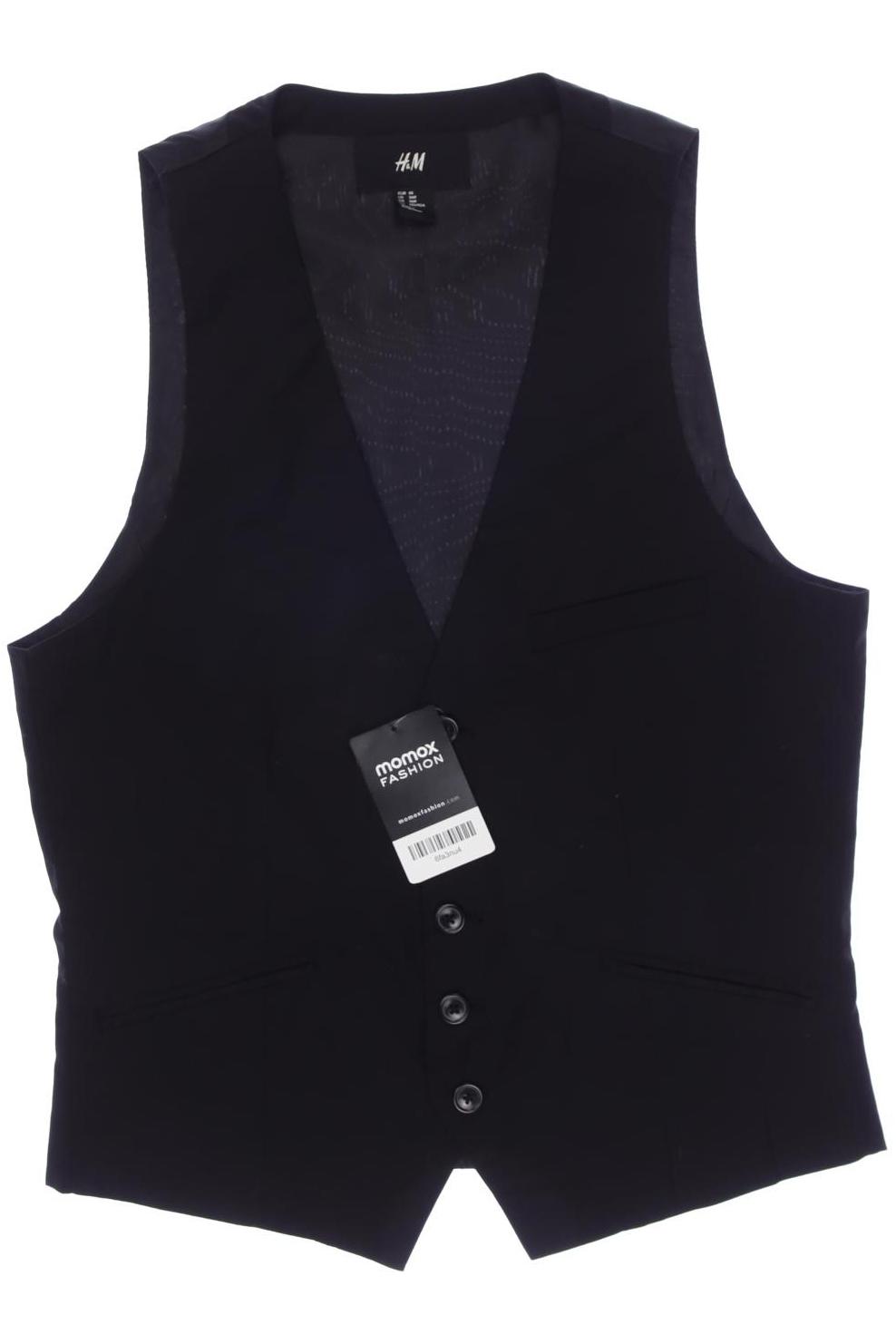 

H&M Herren Weste, schwarz, Gr. 46