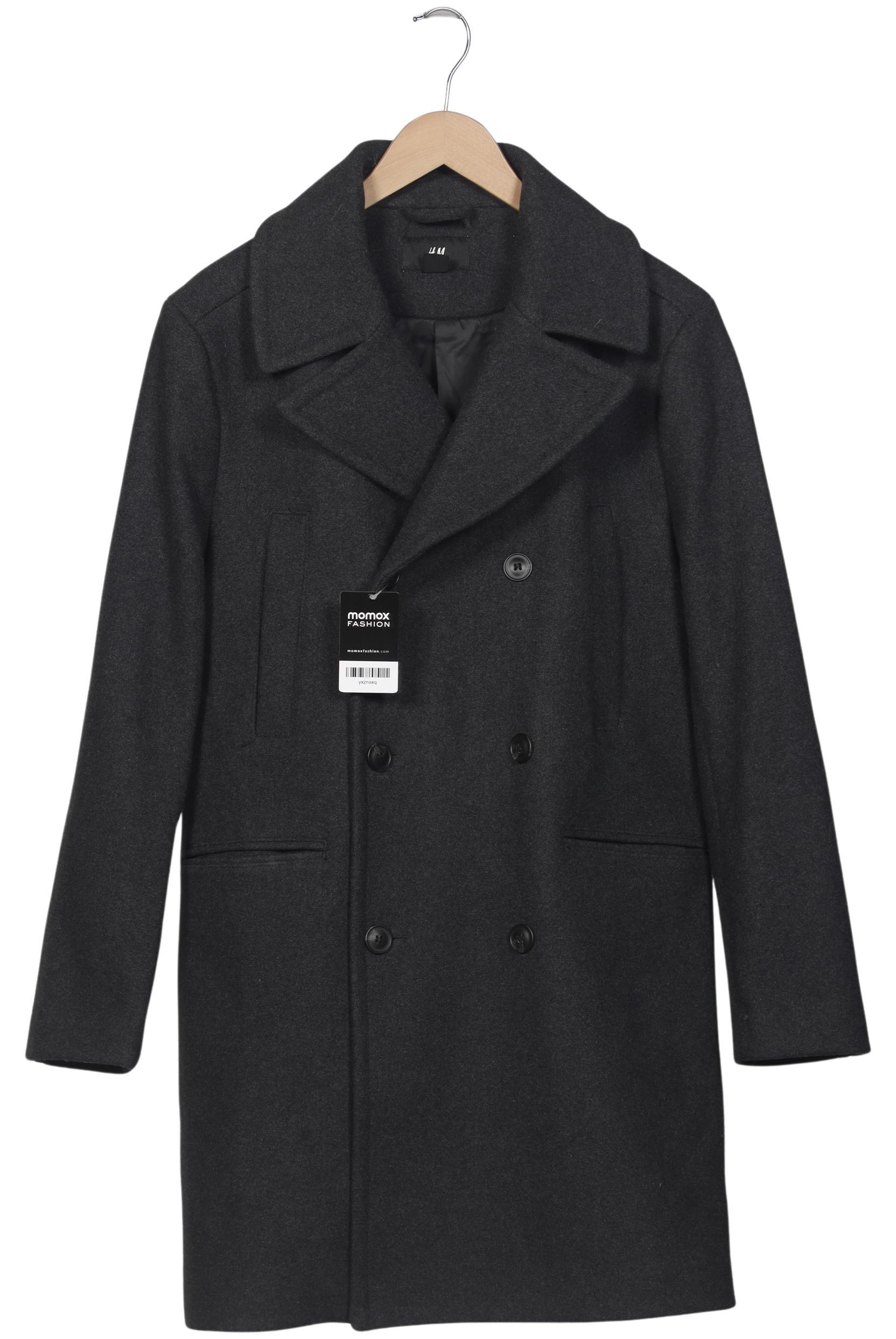 

H&M Herren Mantel, grau, Gr. 50