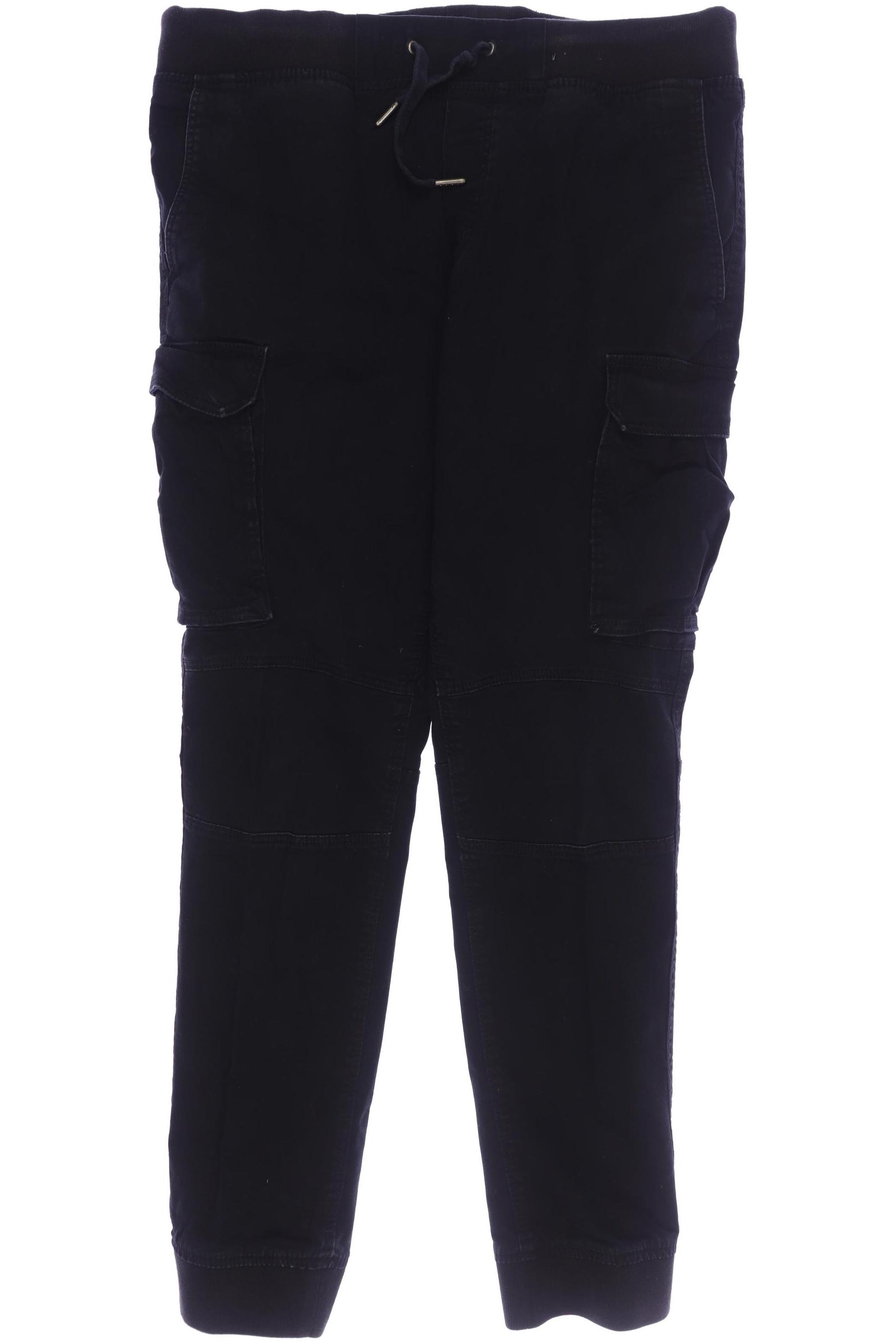 

H&M Herren Stoffhose, schwarz, Gr. 0