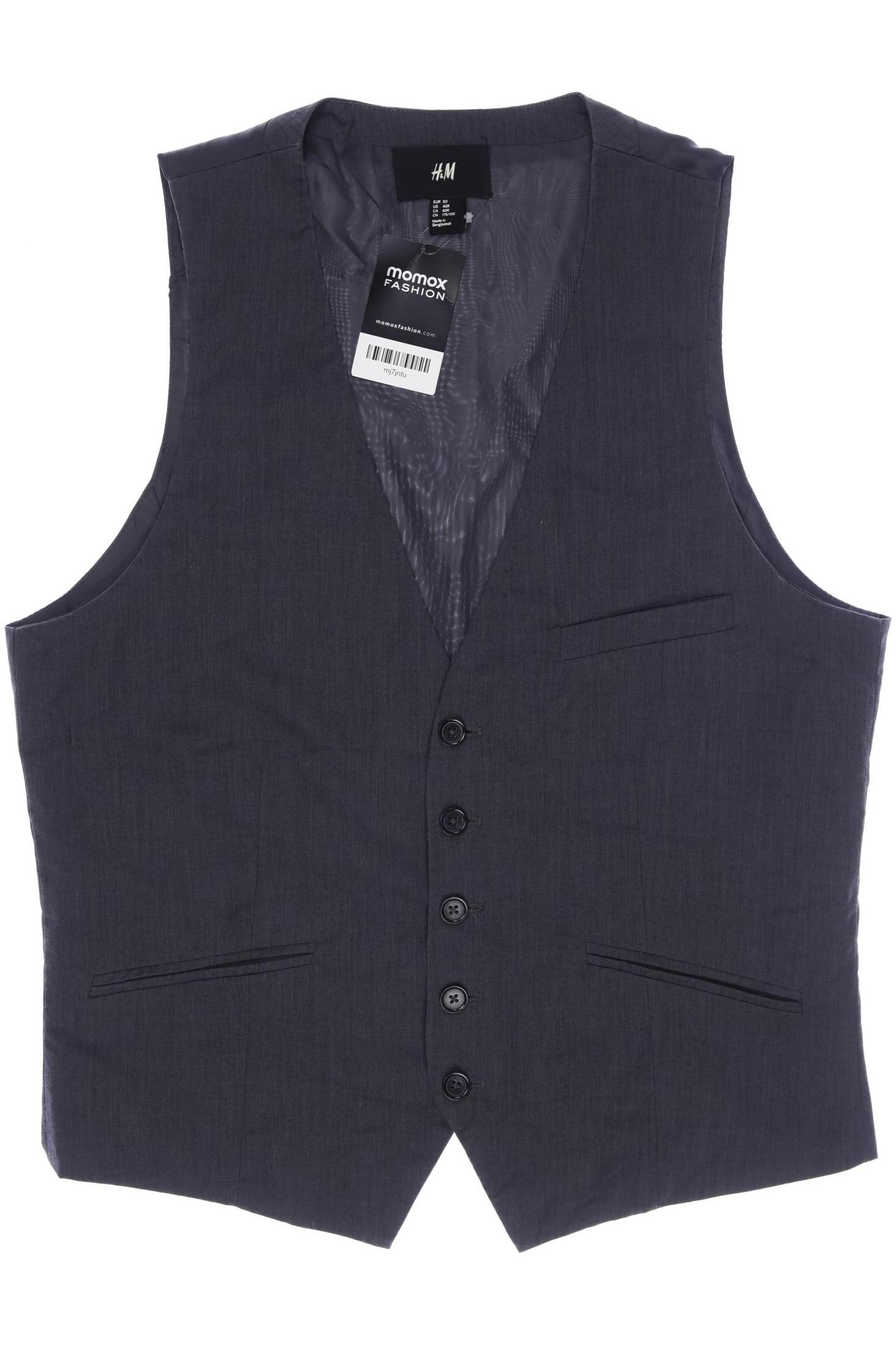 

H&M Herren Weste, grau, Gr. 50