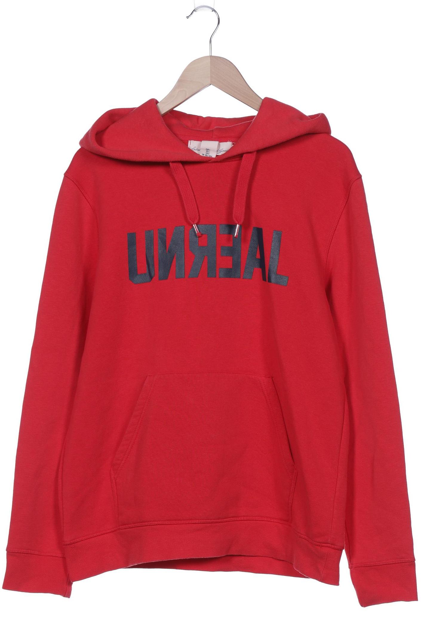

H&M Herren Kapuzenpullover, rot, Gr. 52